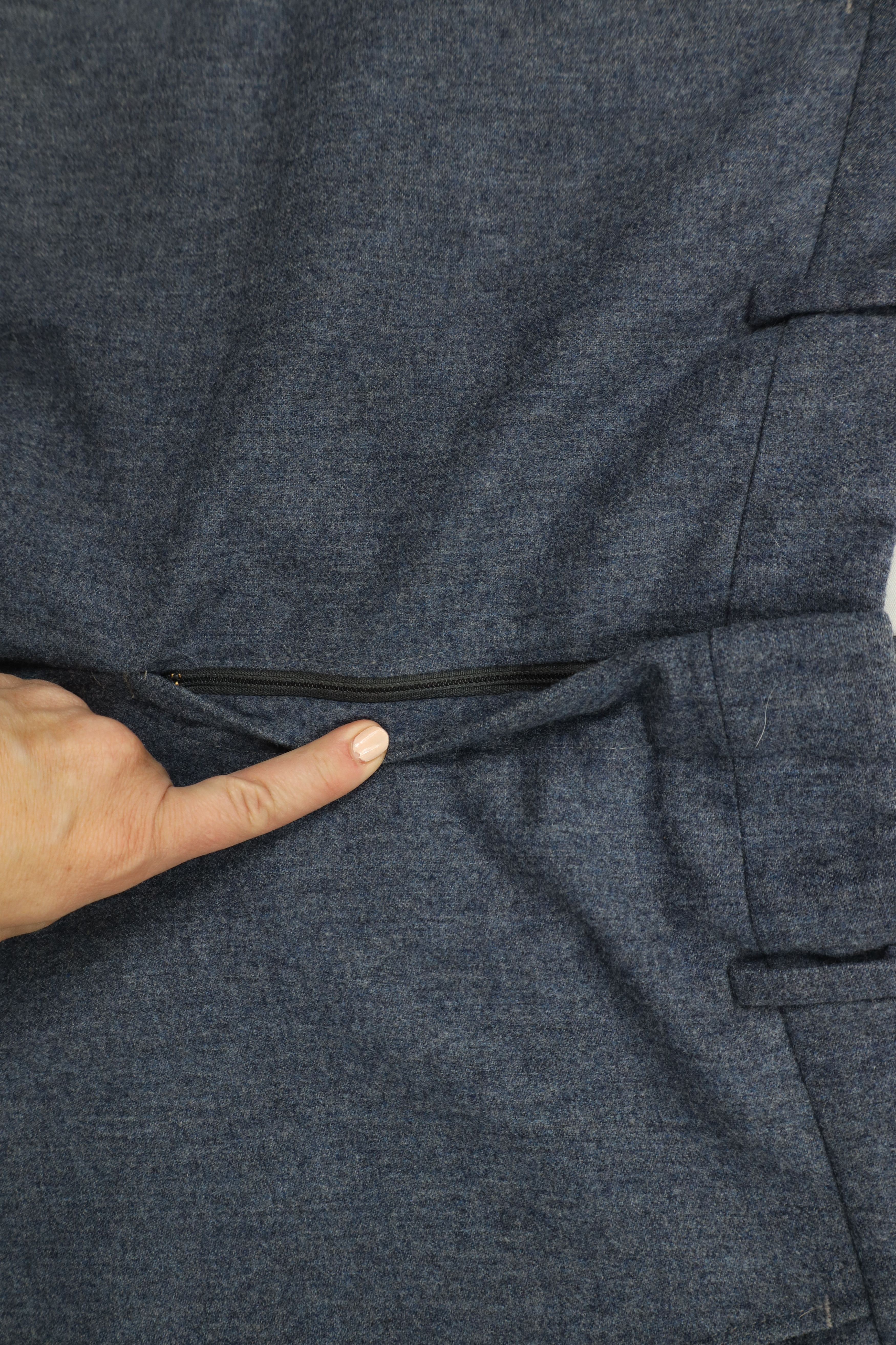 Vintage Vintage 60s 70s Streetwear Wide Leg Chino Pants Blue USA Size US 36 / EU 52 - 7 Thumbnail