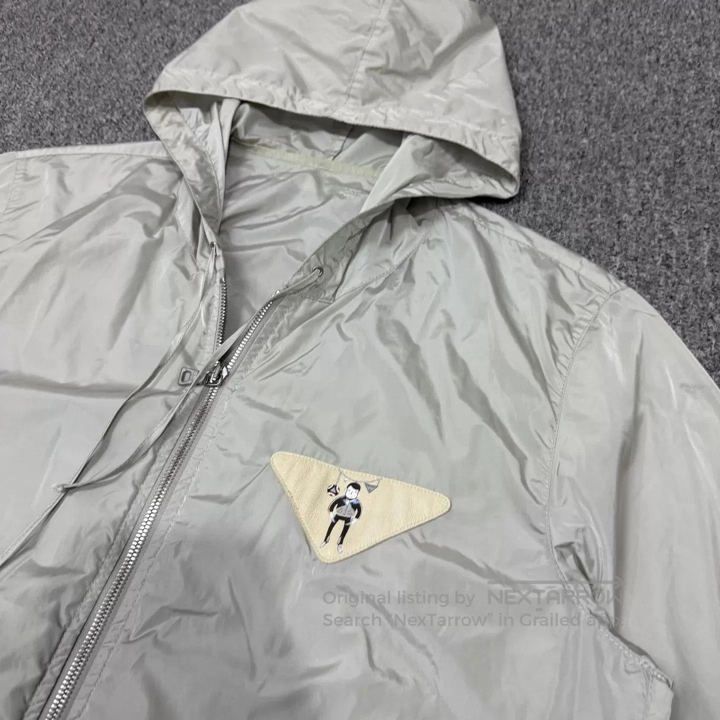 Prada Gray Hooded Light Jacket . Size US XL / EU 56 / 4 - 3 Thumbnail