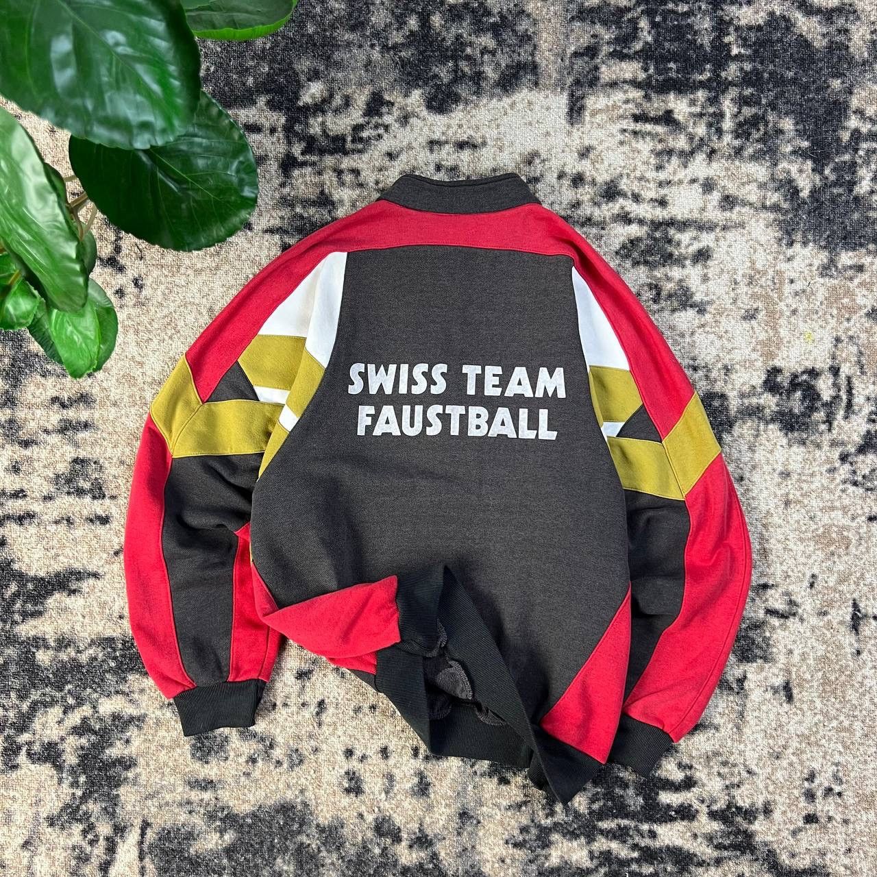 Adidas Vintage 90s Adidas Swiss Team Faustball 1/4 Zip Sweatshirt Size US L / EU 52-54 / 3 - 2 Thumbnail