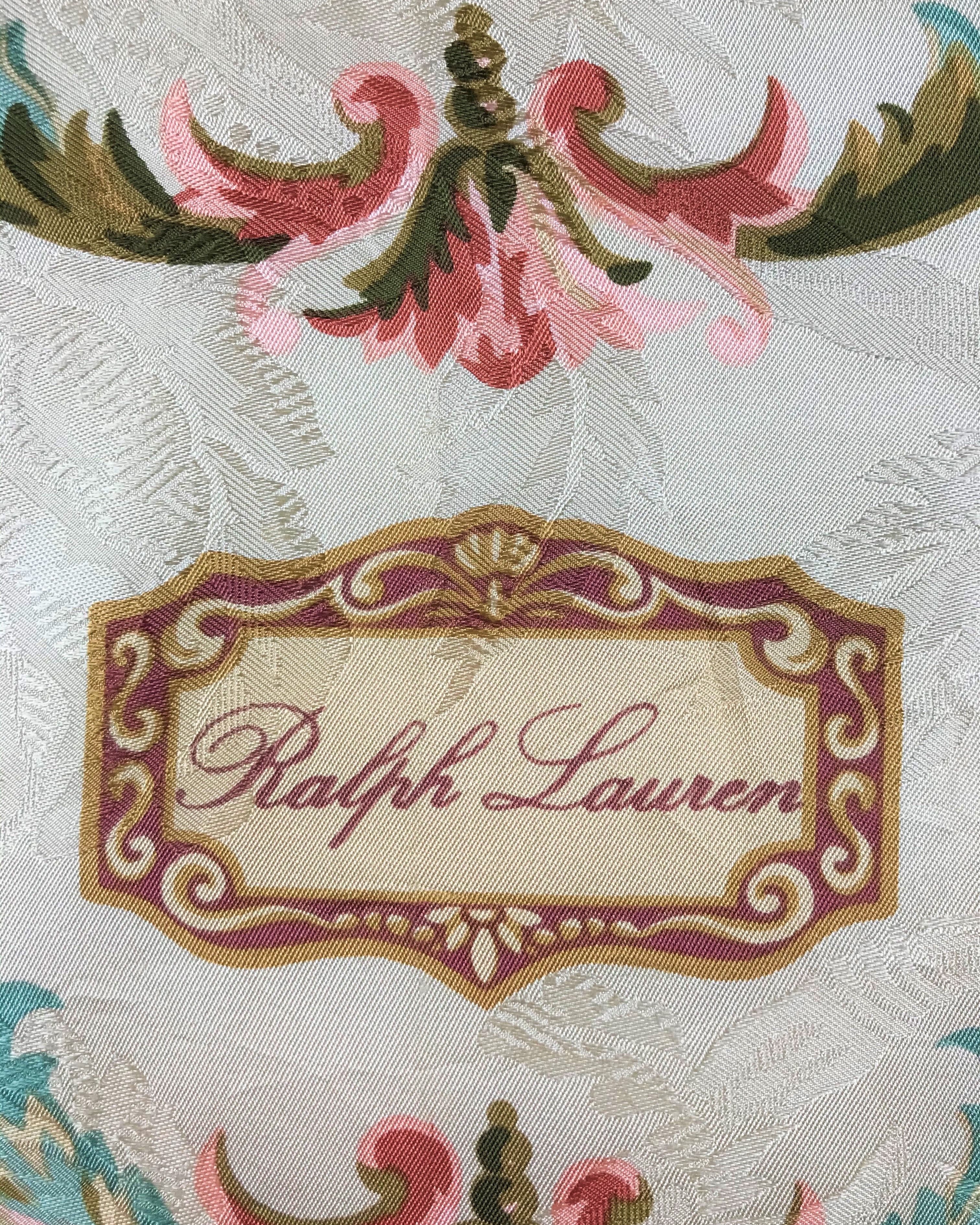 Ralph Lauren RL502 Vintage Ralph Lauren Silk Scarf Shawl Designer Scarf Size ONE SIZE - 8 Thumbnail