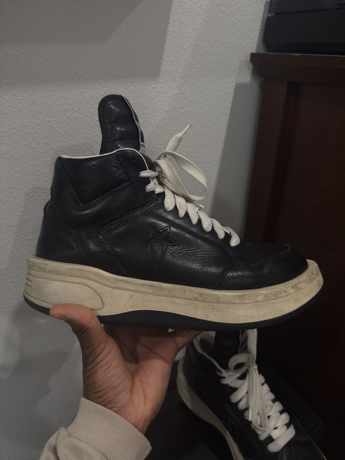 Converse × Rick Owens Drkshdw Rick Owens DRKSHDW x Converse TURBOWPN Size US 11.5 / EU 44-45 - 4 Thumbnail