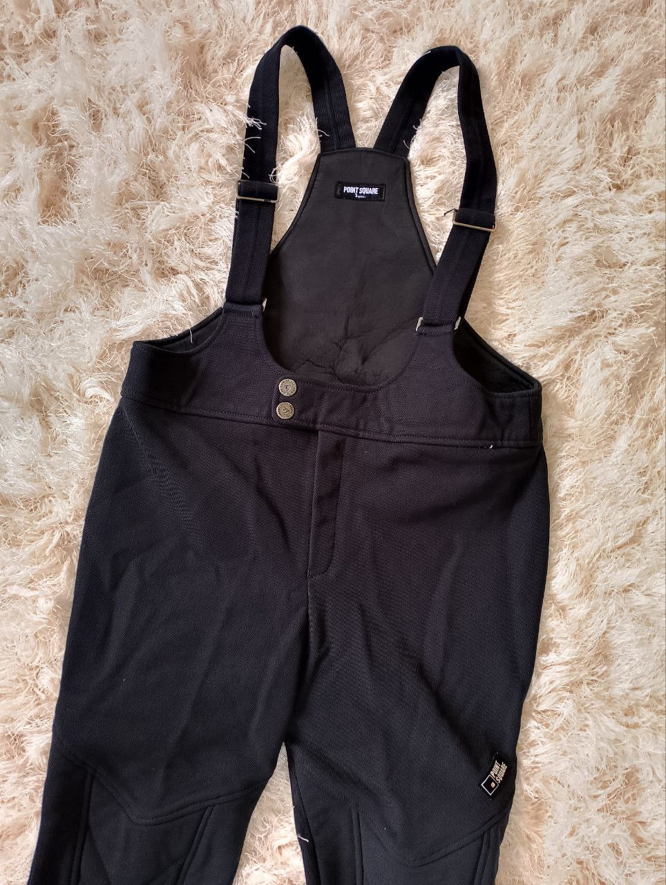 Sports Specialties POINT SQUARE Japana Fitted Solid Black Snowboard Jumpsuit Size 36" / US 14 / IT 50 - 5 Thumbnail