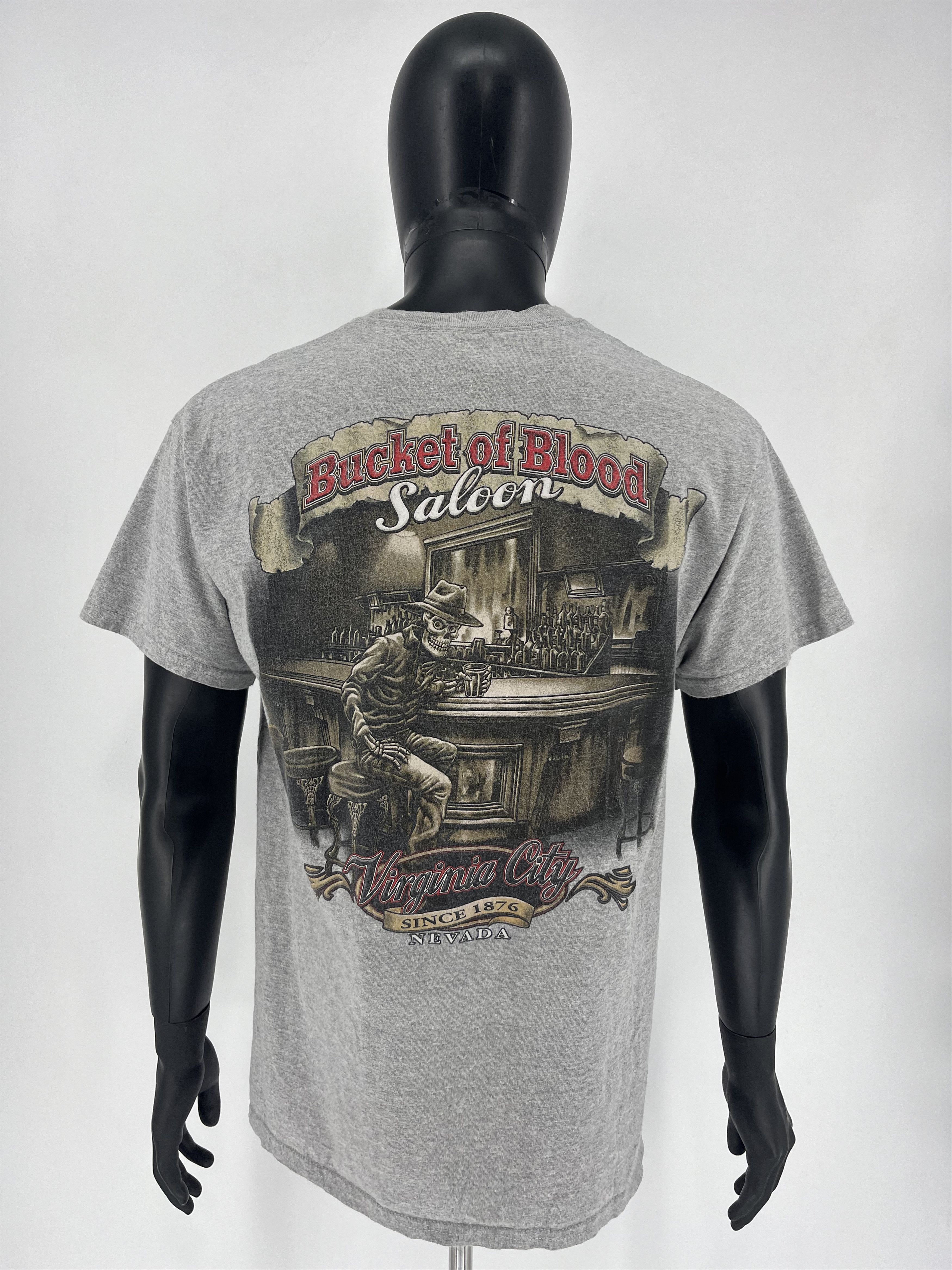 Vintage Vintage Motorcycle Faded Bucket Of Blood Saloon L Nevada Size US L / EU 52-54 / 3 - 2 Thumbnail