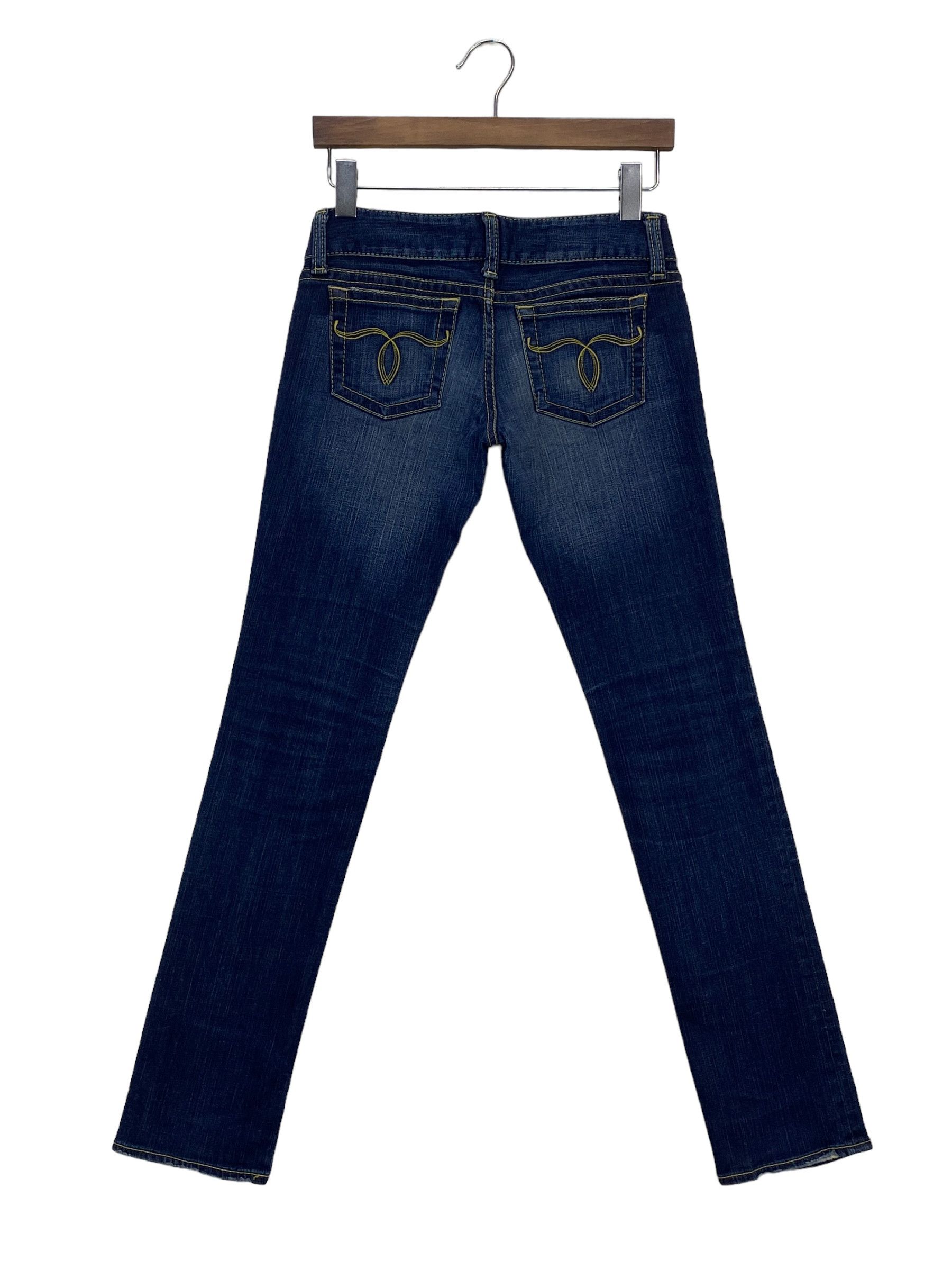 image of Moussy Jeans Skinny Jeans Low Rise Jeans in Blue, Women's (Size 26)