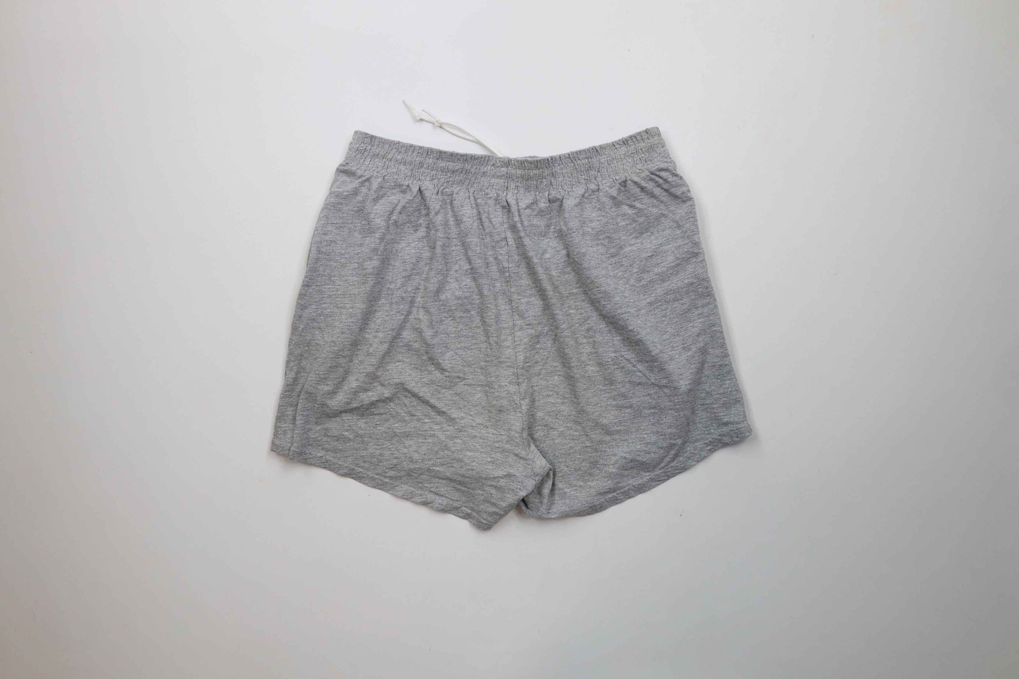 Nike × Vintage Vintage 90s Nike Box Logo Above Knee Shorts Heather Gray USA Size US 36 / EU 52 - 10 Thumbnail