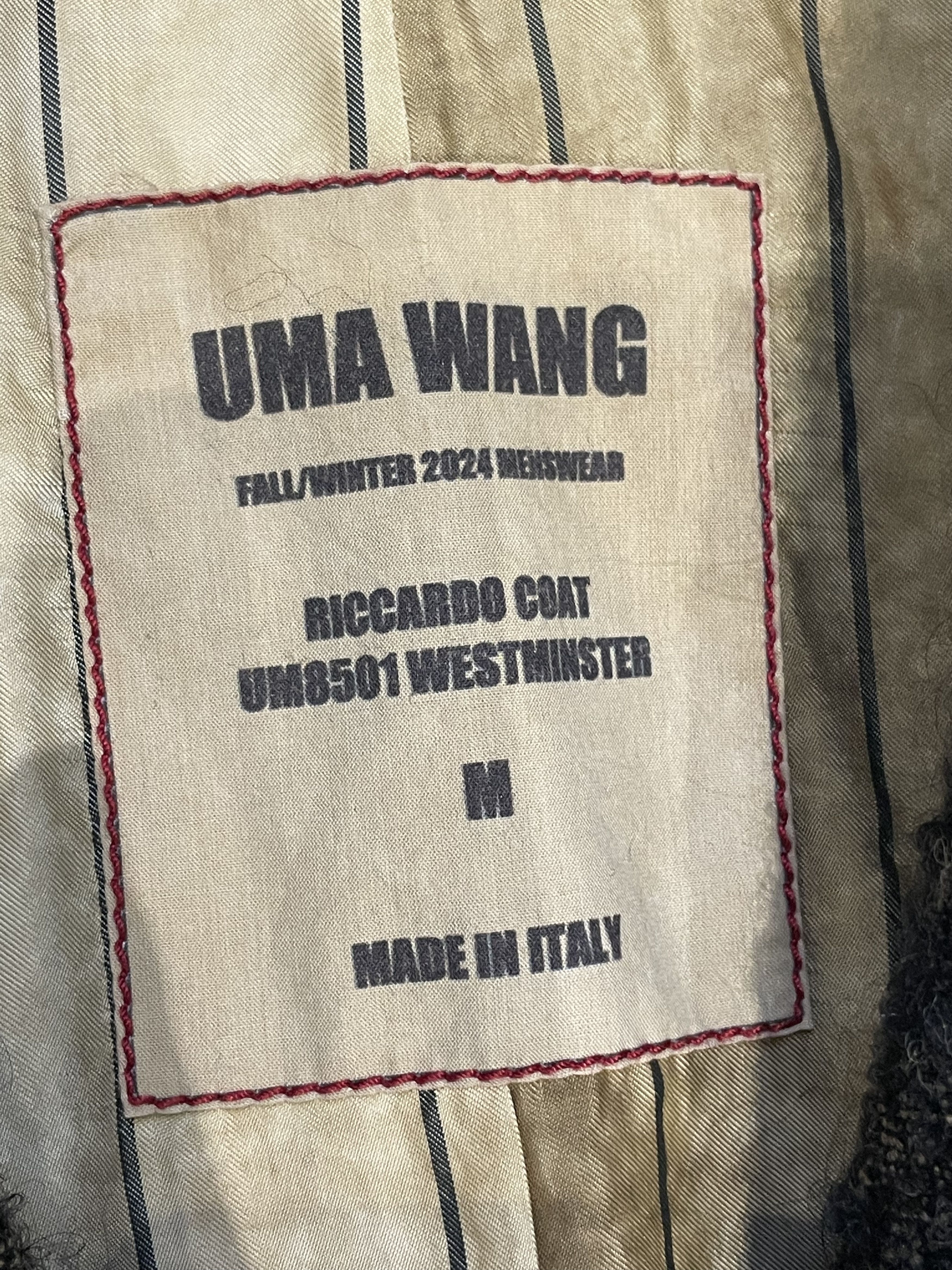 Uma Wang UMA WANG Black Wool Coat Size US M / EU 48-50 / 2 - 8 Thumbnail