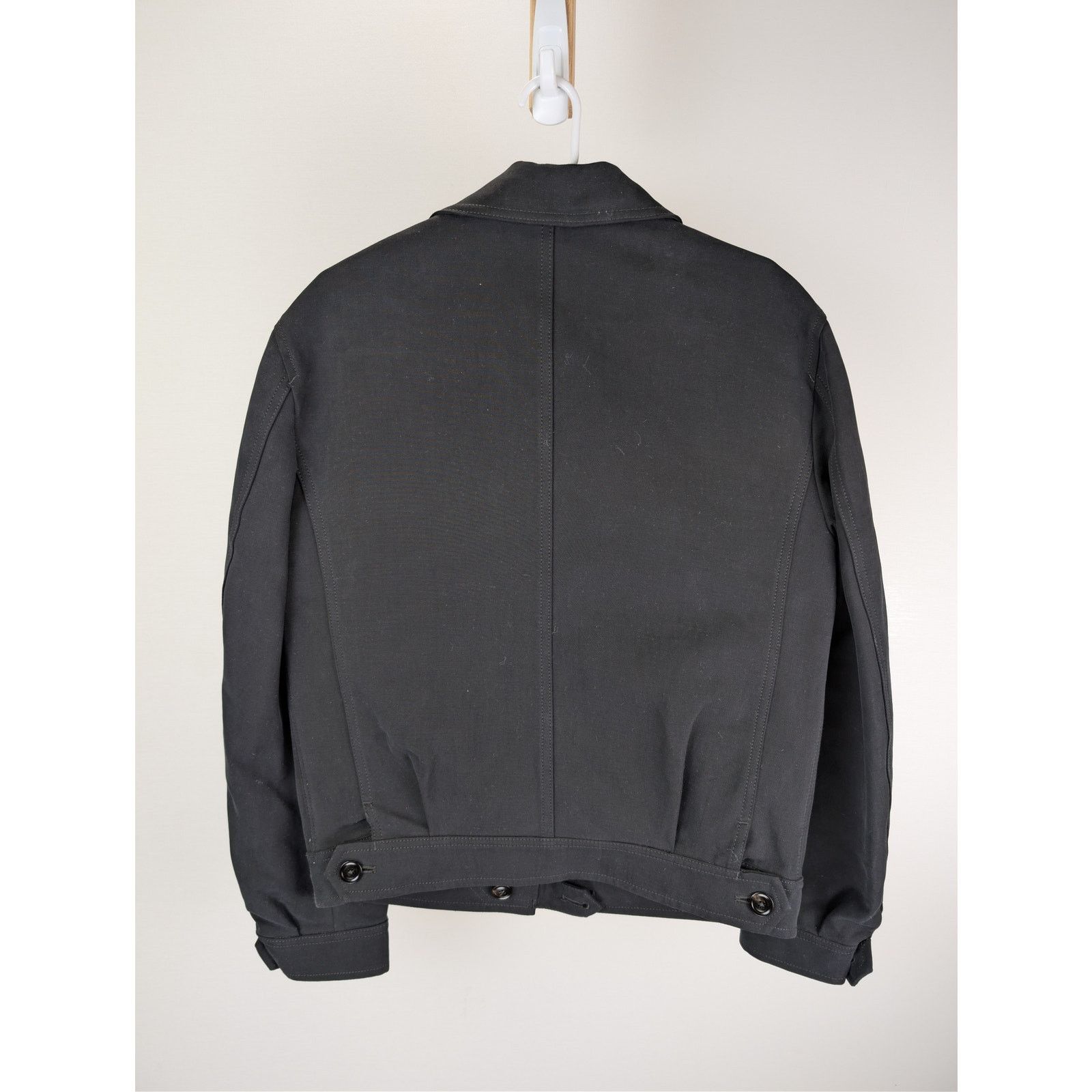 Tom Ford o1rshd1 CC20 Cotton Twill Trucker Jacket in Black Size US M / EU 48-50 / 2 - 10 Thumbnail