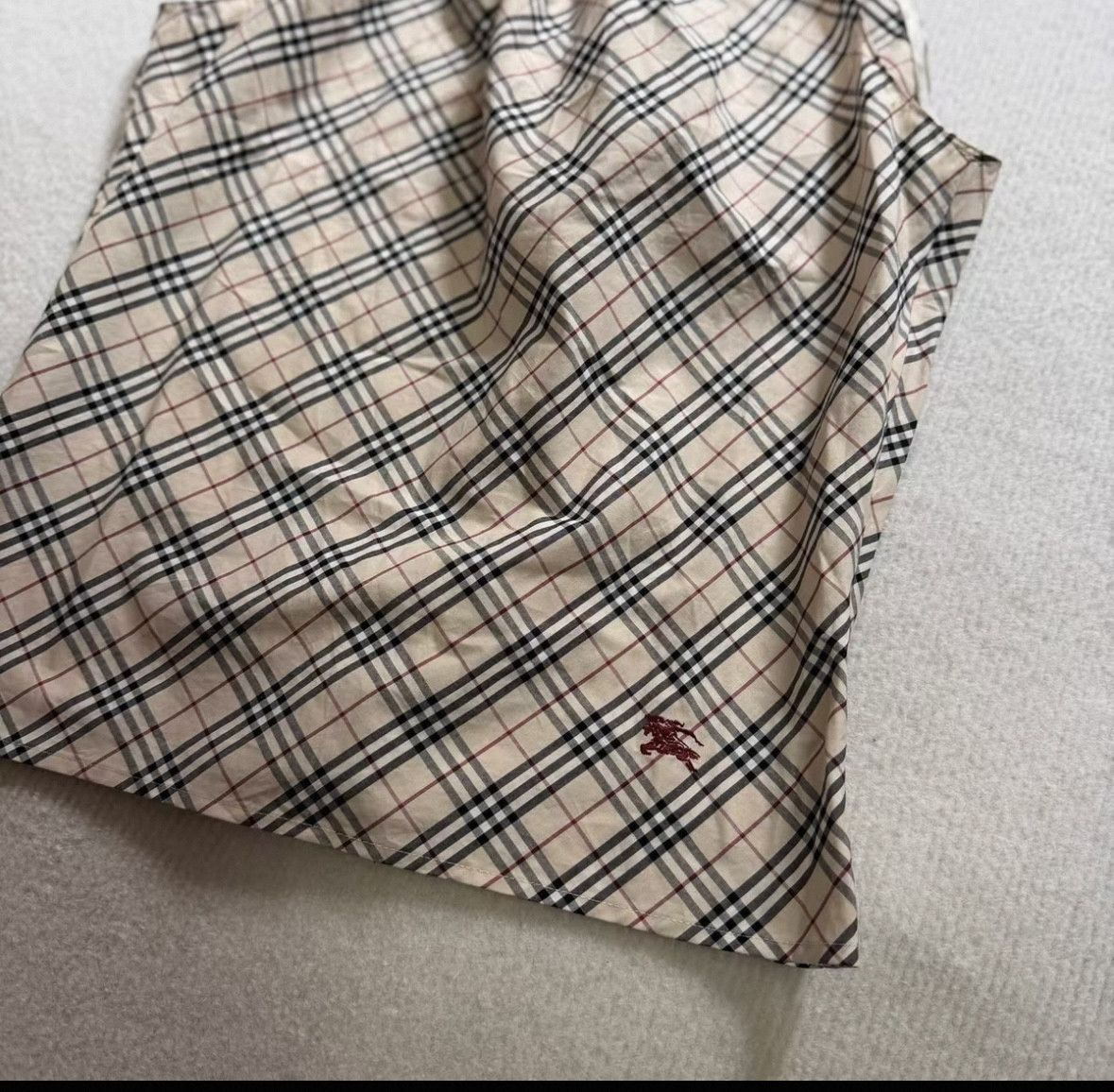 Burberry Burberry Women’s Khaki Check Cotton Top Size XS / US 0-2 / IT 36-38 - 4 Thumbnail