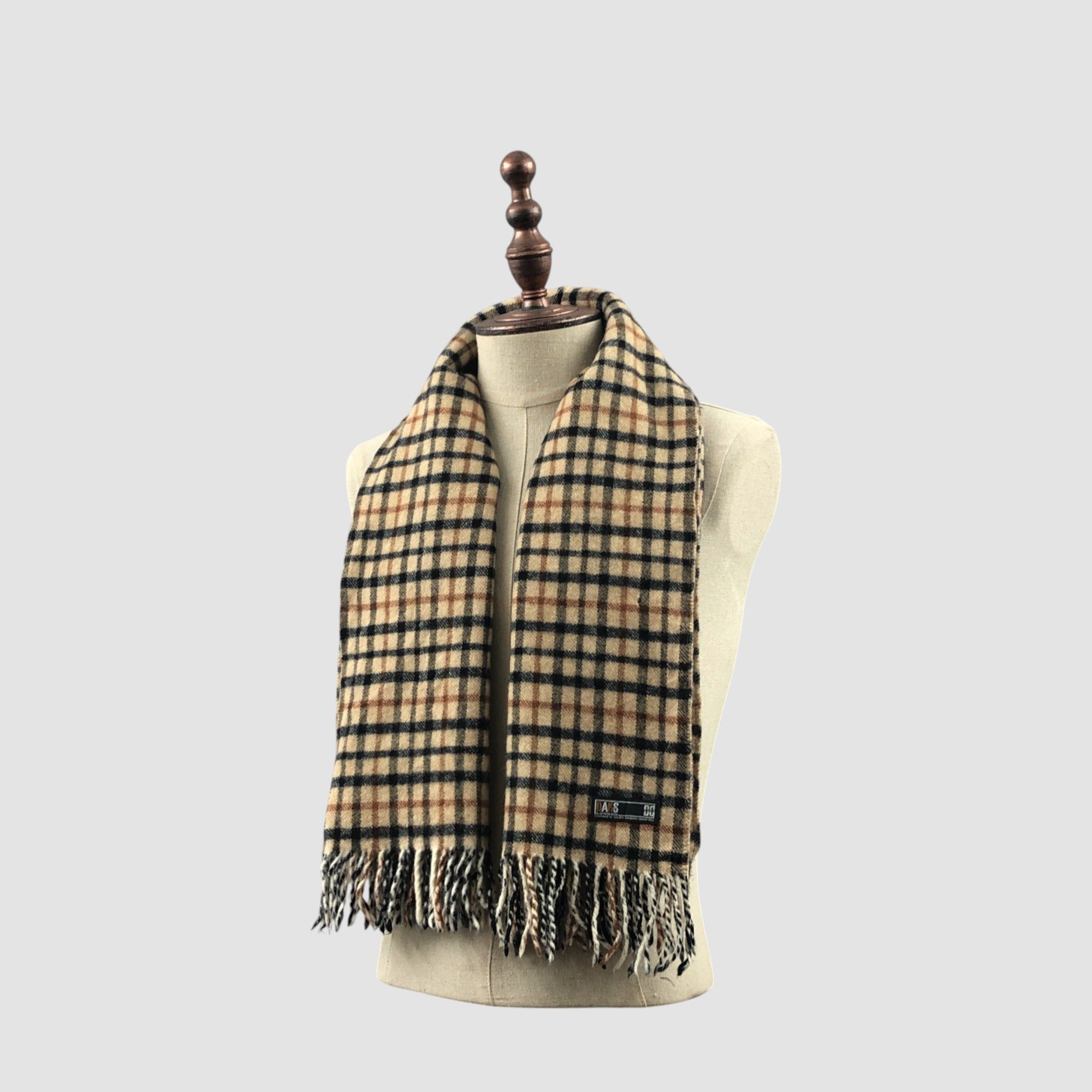 DAKS Vintage DAKS Scarf Muffler Wool Shawls Babushka Scarves Size ONE SIZE - 2 Thumbnail