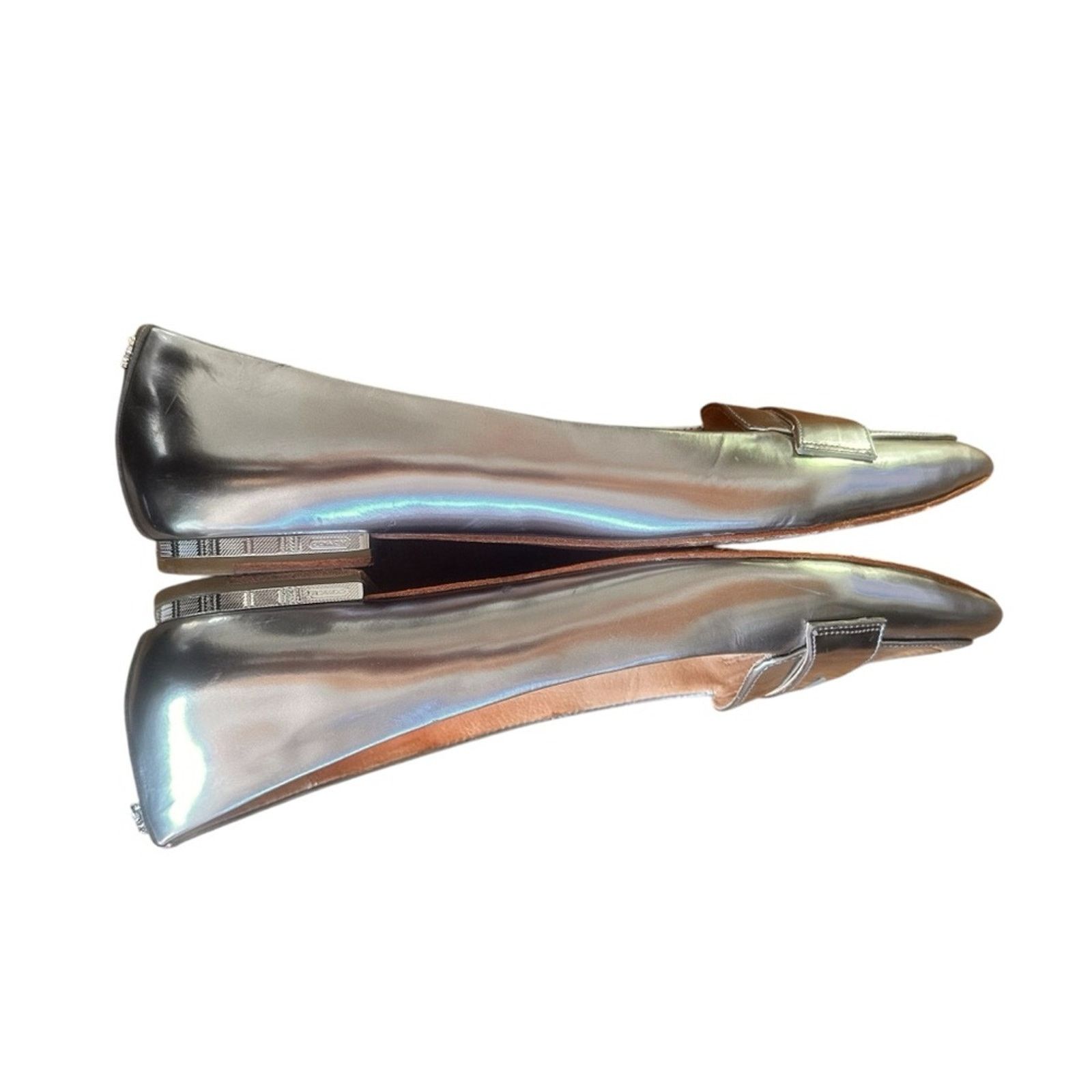 Coach Coach Tabitha Mirror Metallic Penny Loafers – Silver –Size 9 Size US 9 / IT 39 - 6 Thumbnail