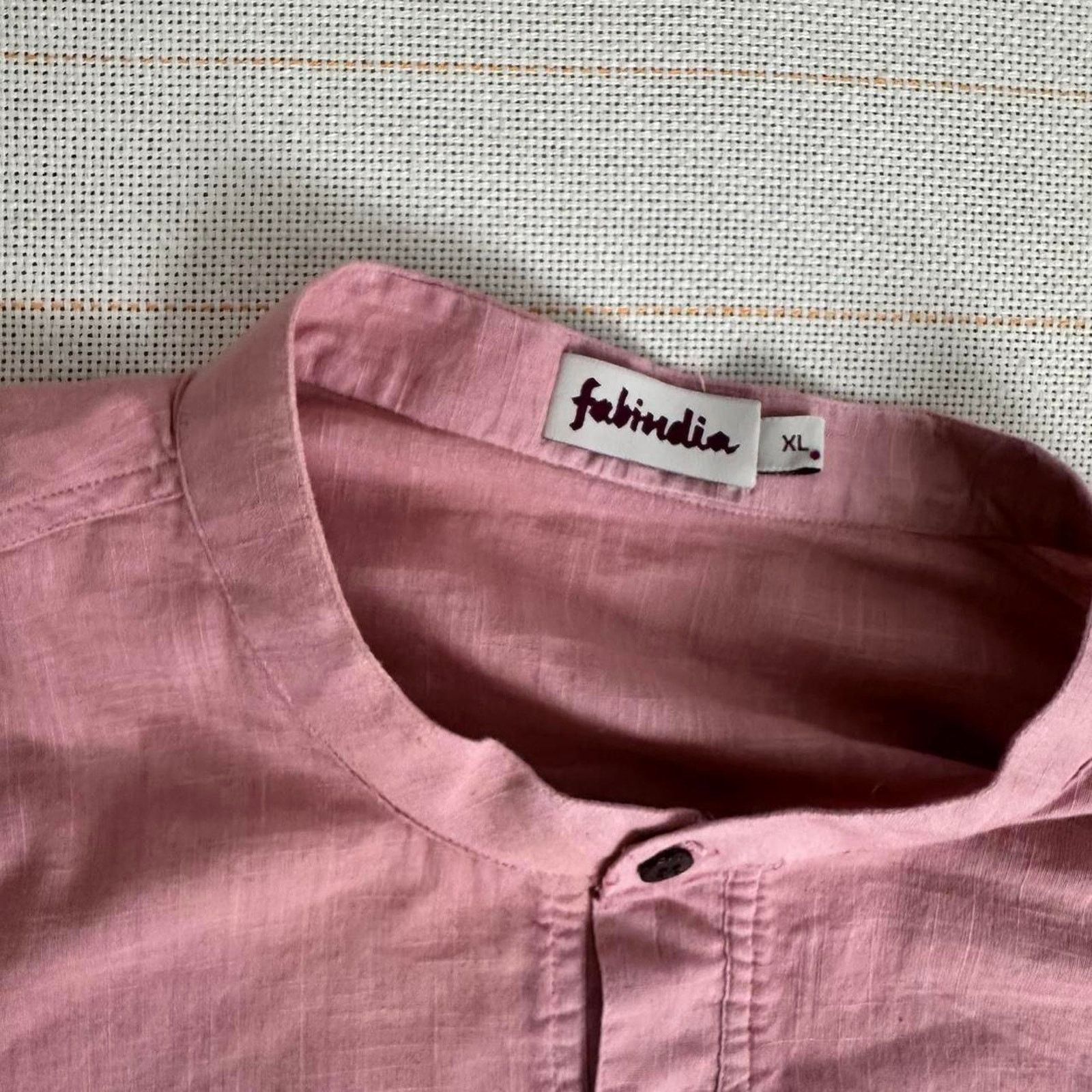 Other Pink and white fabindia India shirt Size US XL / EU 56 / 4 - 6 Thumbnail