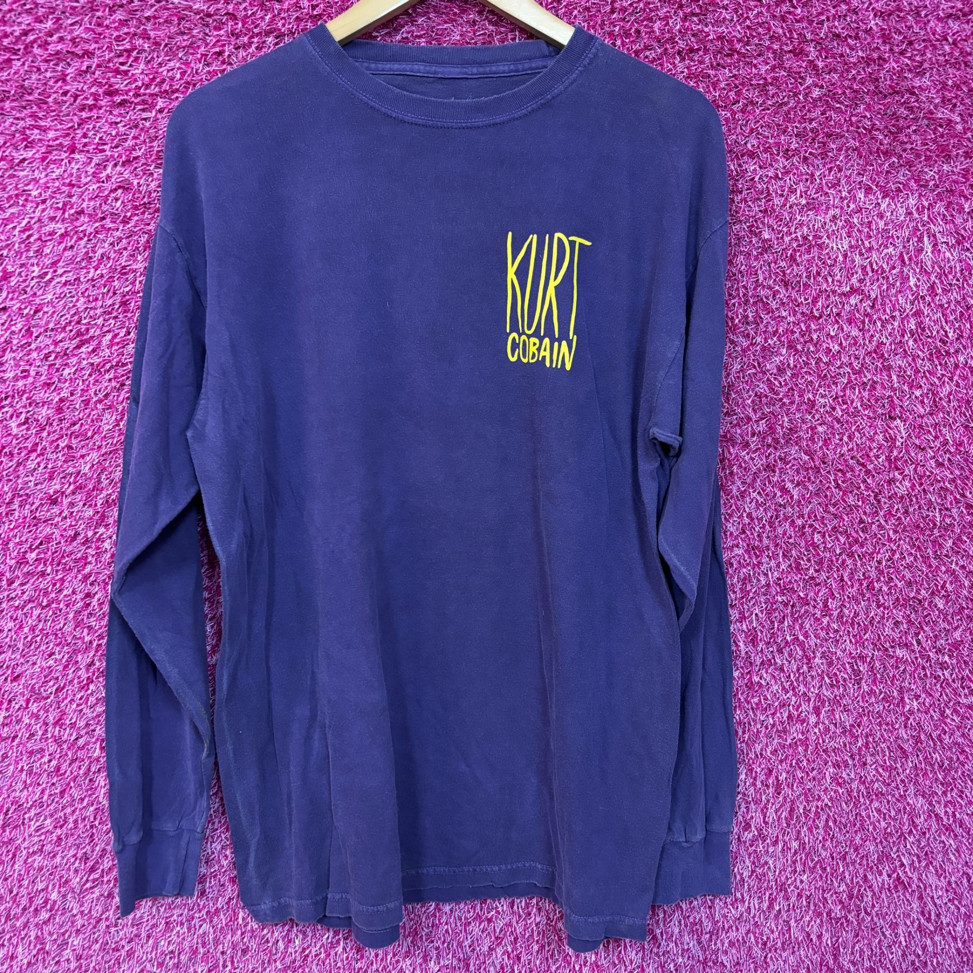 Band Tees Kurt Kobain Nirvana Long Sleeve Oversized Grunge Tshirt size Size US M / EU 48-50 / 2 - 3 Thumbnail