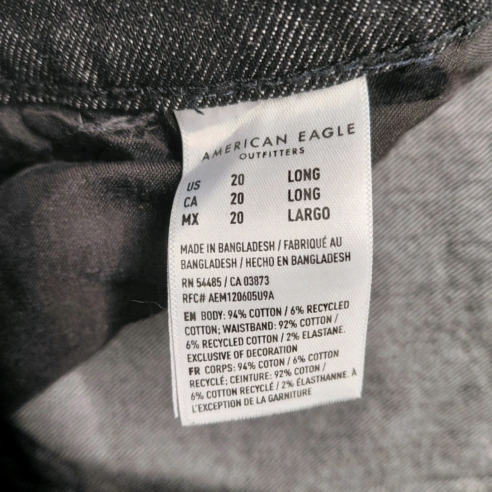 American Eagle Outfitters VINTAGE American Eagle Mom Jeans Women’s Size 20 Black Cotton Blend Stretch High Waist (Regular) Jeans Size 42" / US 20 - 5 Thumbnail
