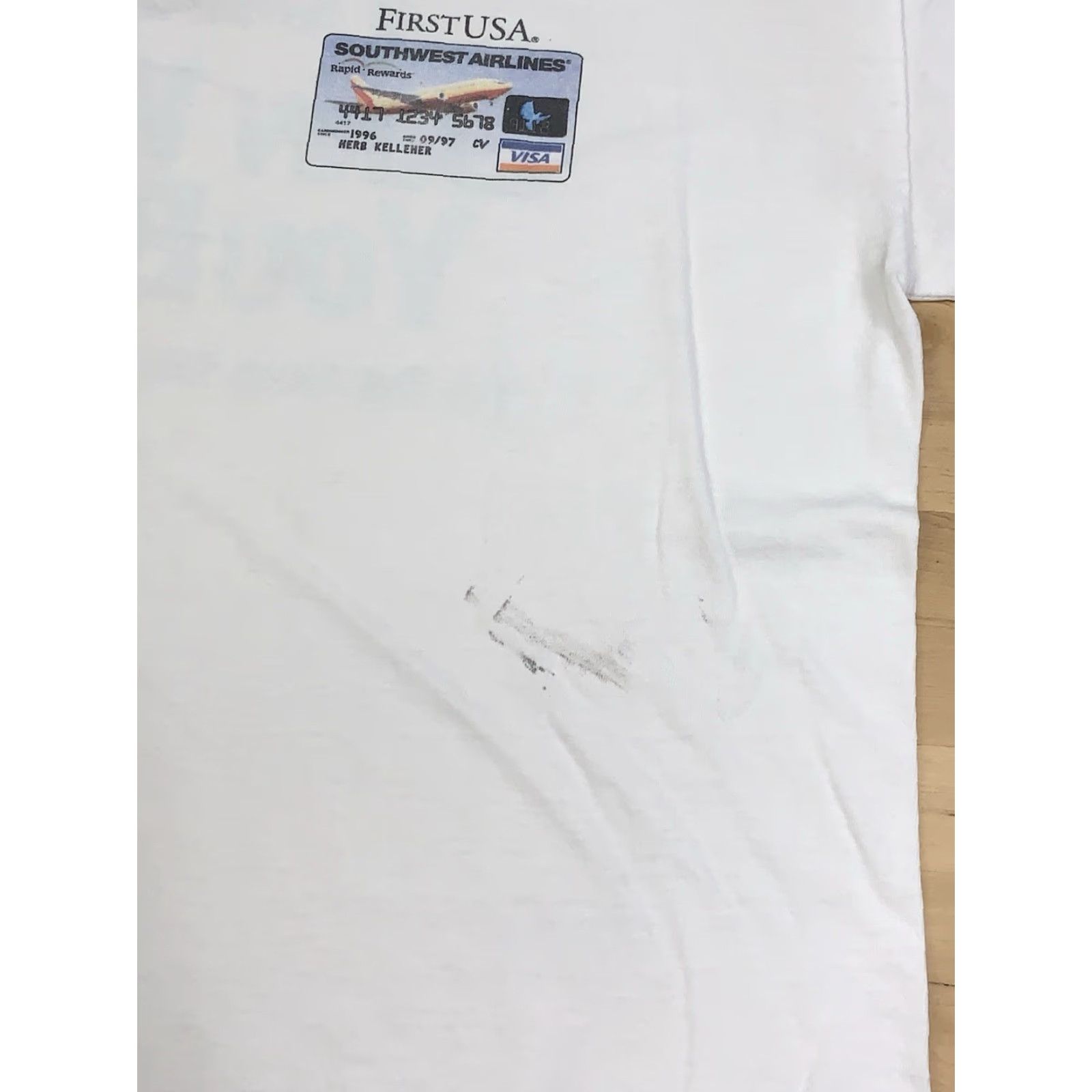 Vintage VINTAGE Southwest Airlines Visa Credit Card Promo Shirt Mens 2XL White USA 11311 Size US XXL / EU 58 / 5 - 4 Thumbnail
