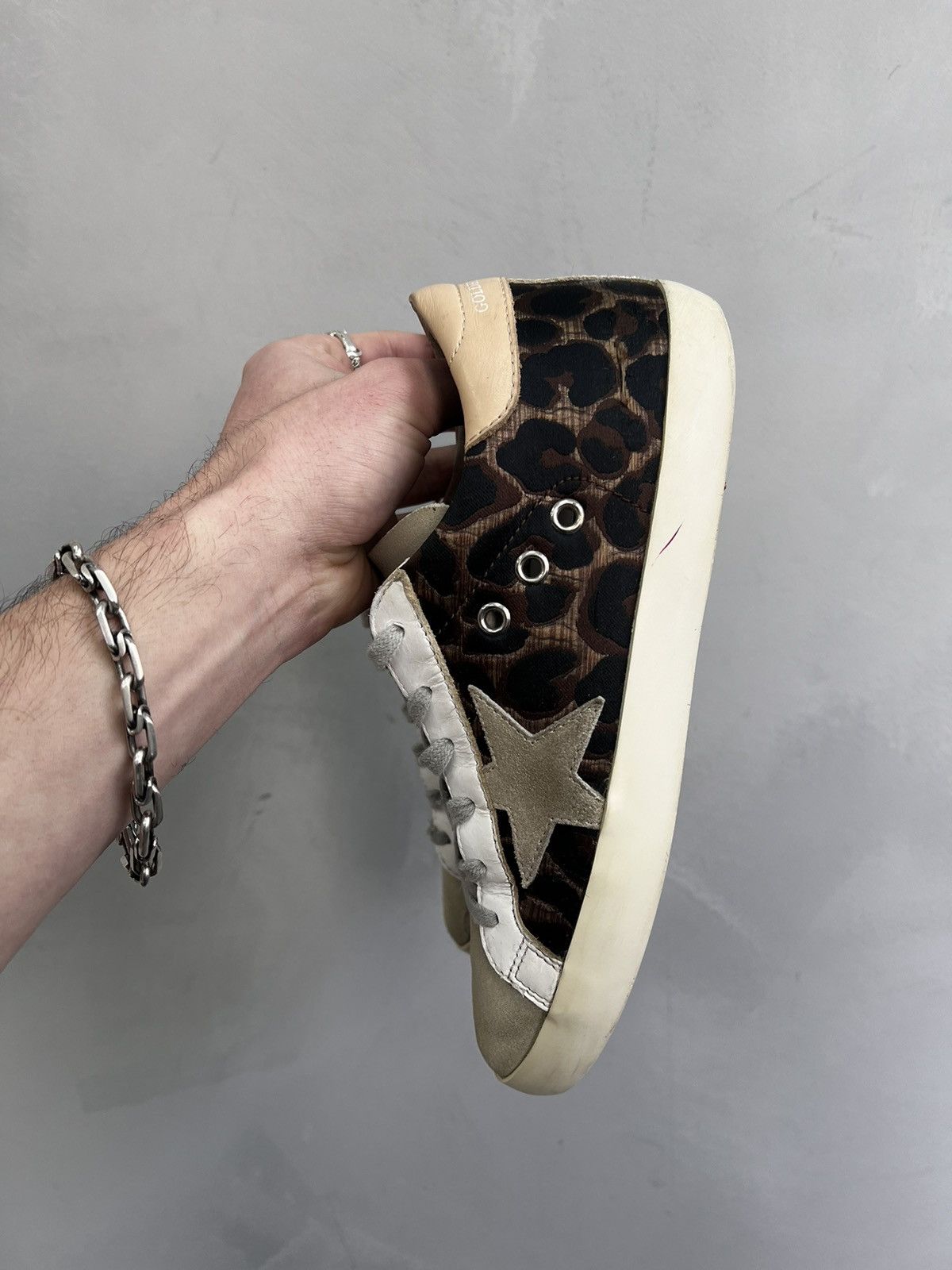 Golden Goose LUXURY GOLDEN GOOSE SUPER STAR LEOPARD PRINT LEATHER SHOES Size US 7 / IT 37 - 10 Thumbnail