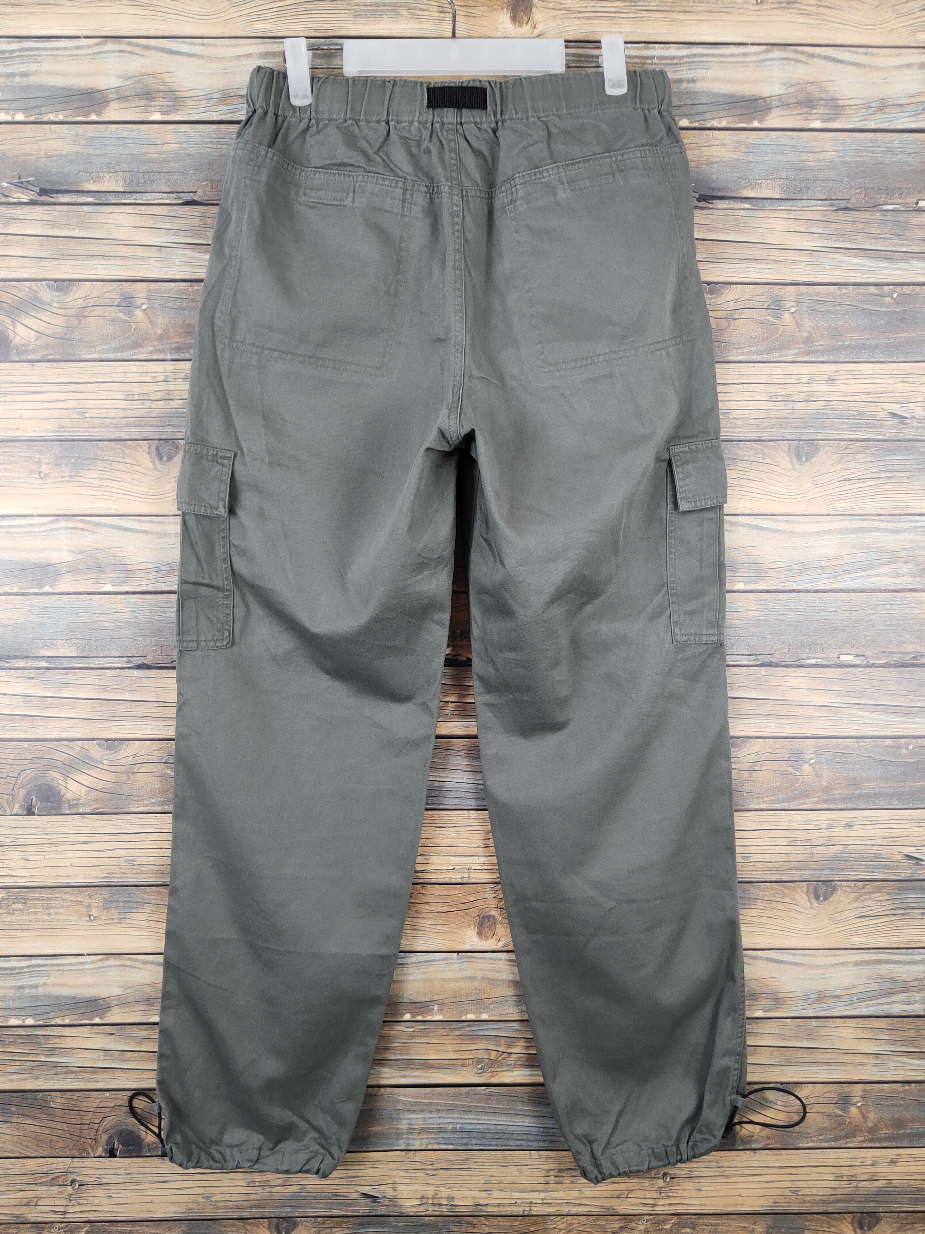 Japanese Brand Uniqlo Green Multipocket Tactical Cargo Pants #W1023 Size US 31 - 7 Thumbnail