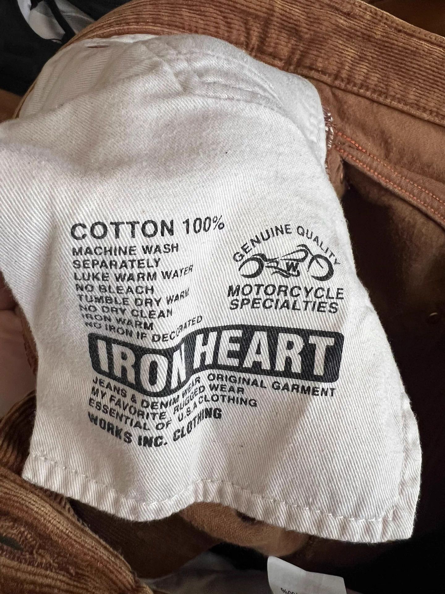 Iron Heart Iron Heart 6634 Thick Double Weft Corduroy Pants 33 Size US 33 - 7 Thumbnail