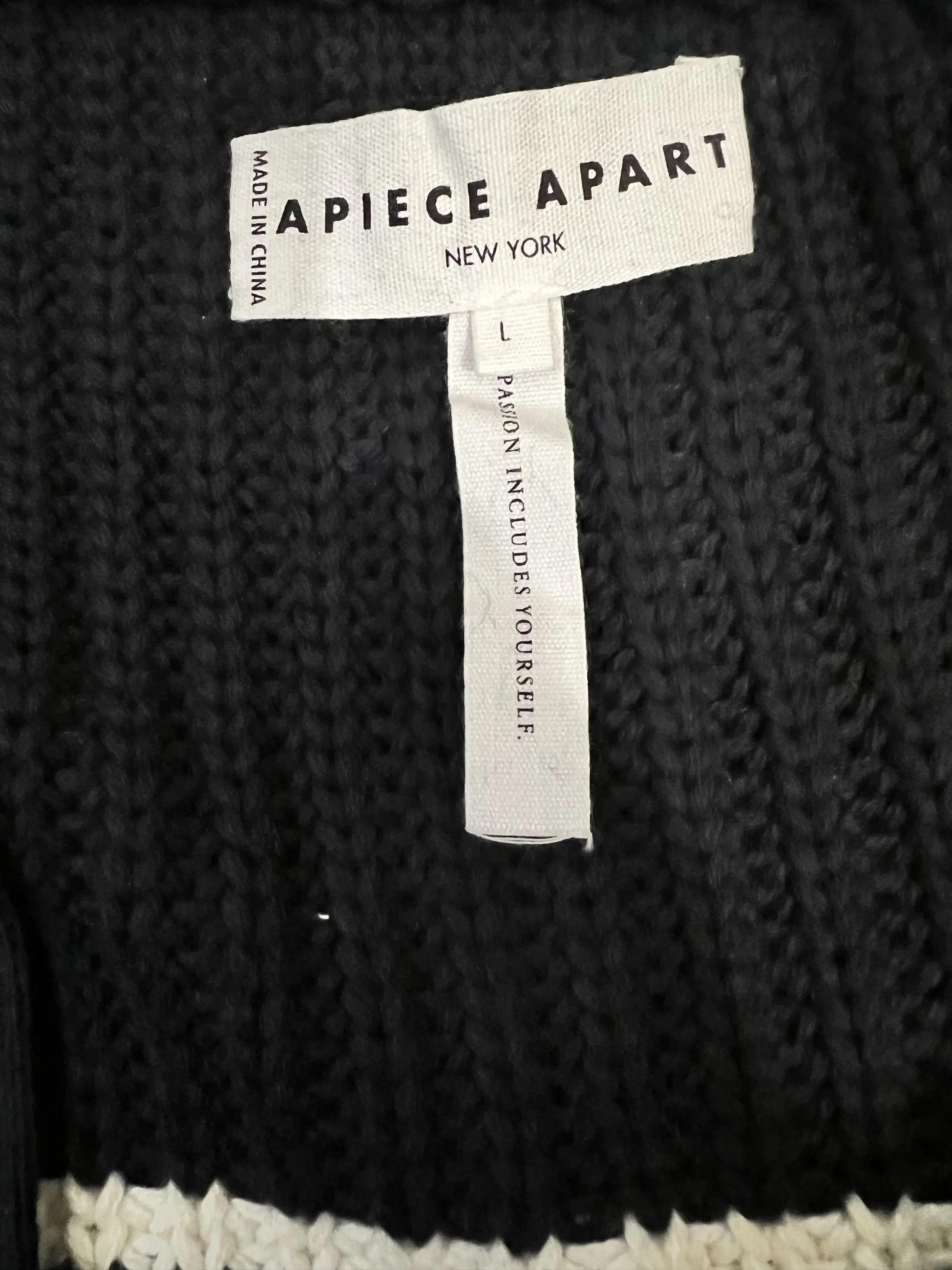 Apiece Apart Cashmere Blend Paloma Oversized Striped Size L / US 10 / IT 46 - 7 Thumbnail