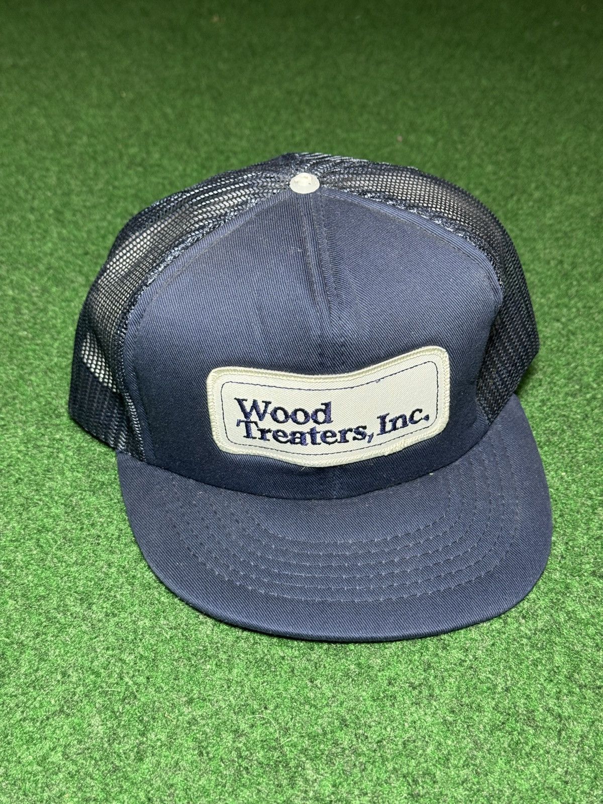Vintage Wood Treaters Inc Vintage 80s 90s Cap Trucker Snapback Hat Size ONE SIZE - 1 Thumbnail
