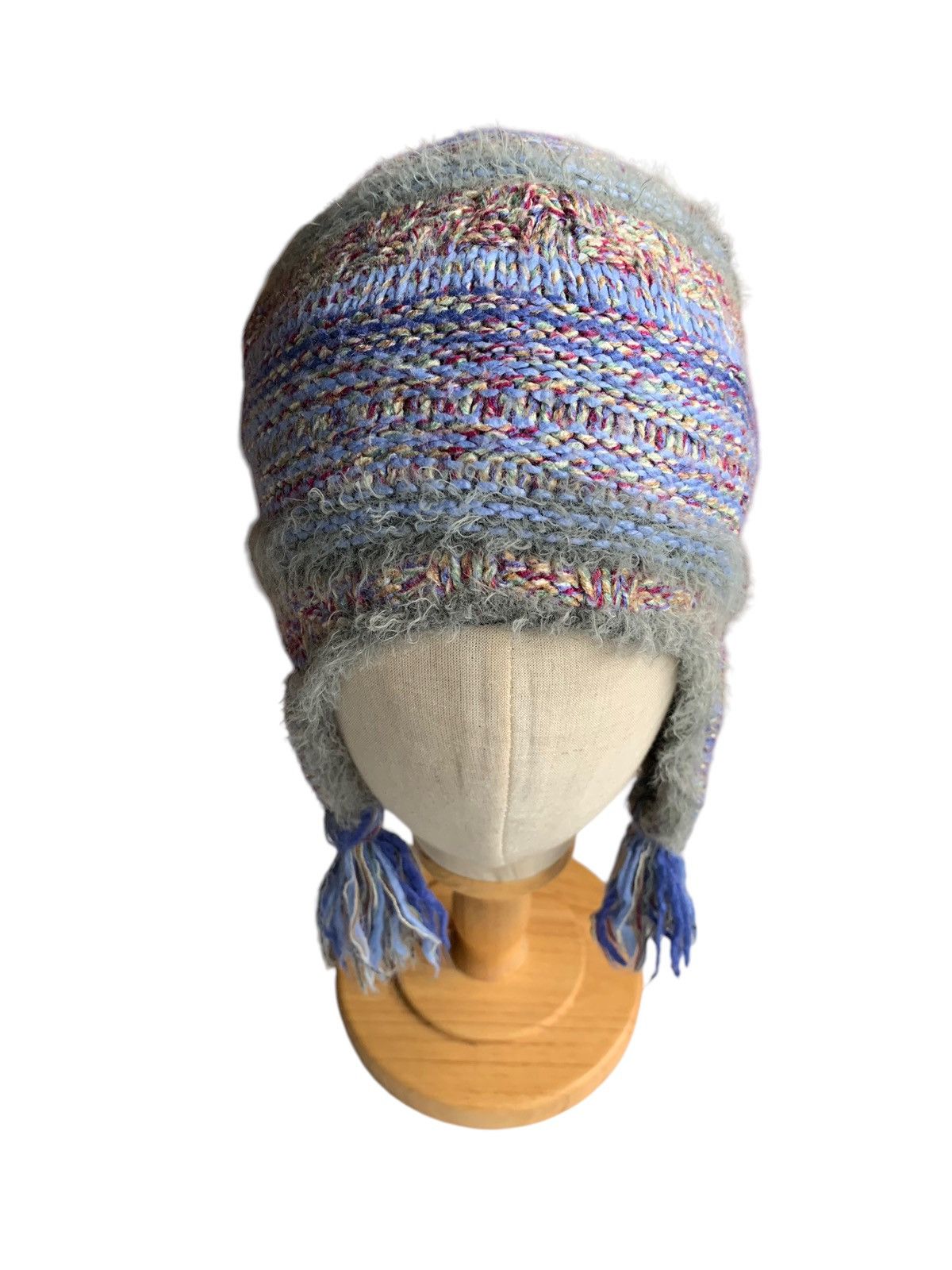 Japanese Brand × Kapital × Vintage Knitted Crochet Columbia Winter Sessions Earflap Rare Hats Size ONE SIZE - 7 Thumbnail