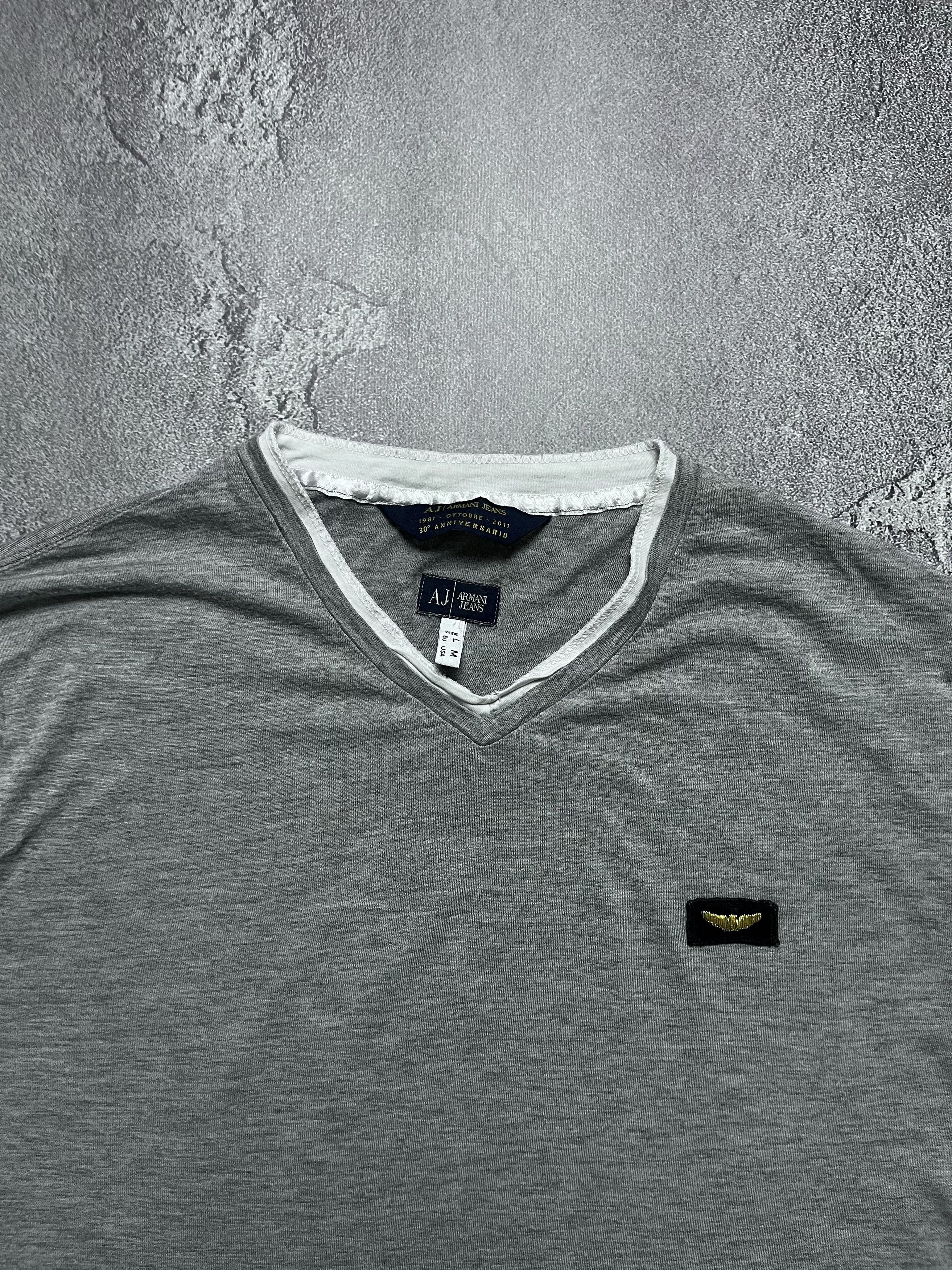 Emporio Armani Vintage Long Sleeve Emporio Armani Jeans Big Logo Mens L Size US L / EU 52-54 / 3 - 3 Thumbnail
