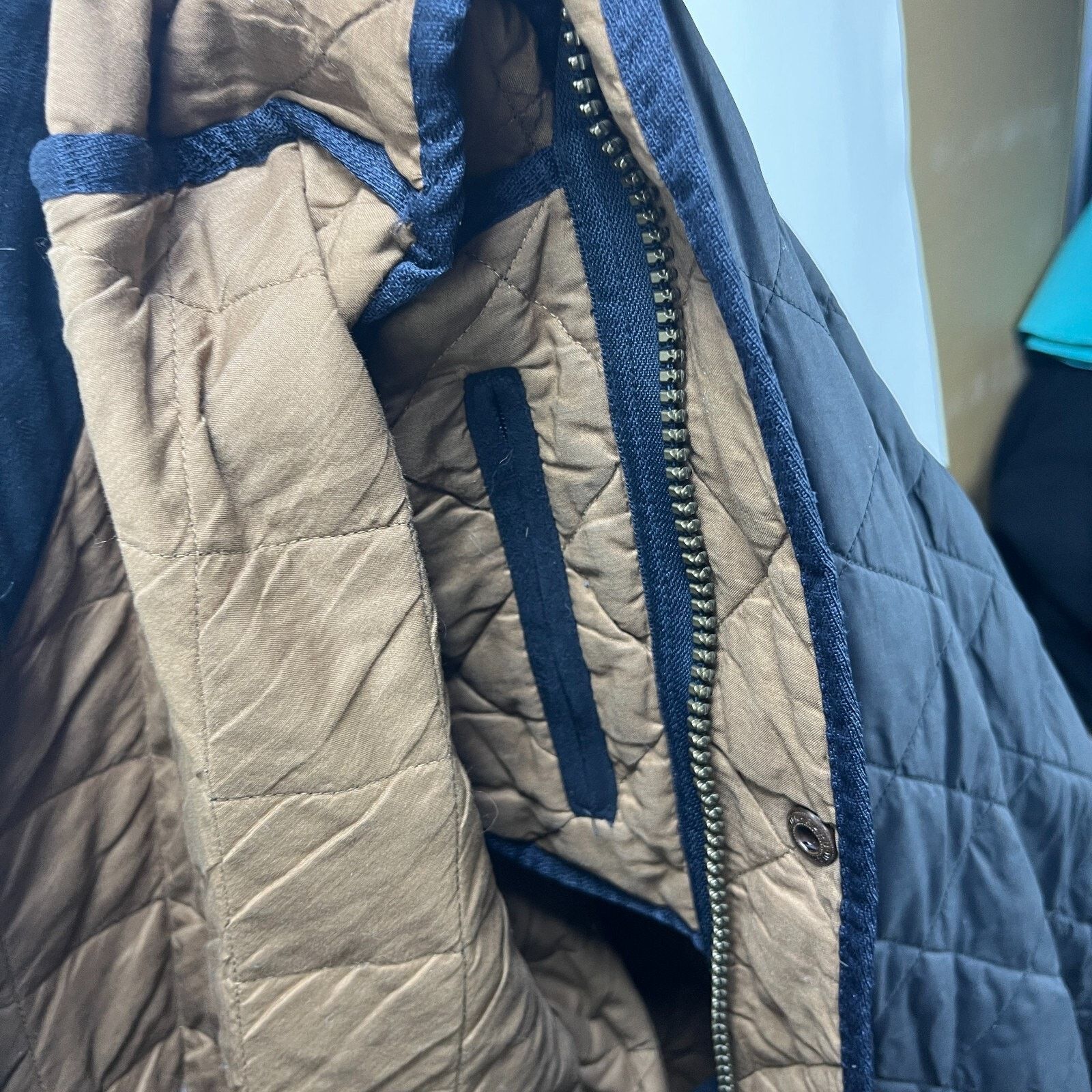 Barbour × Vintage Vintage Barbour D34 Milano Fine Cotton Quilt Jacket Mens 2XL Size US XXL / EU 58 / 5 - 18 Thumbnail