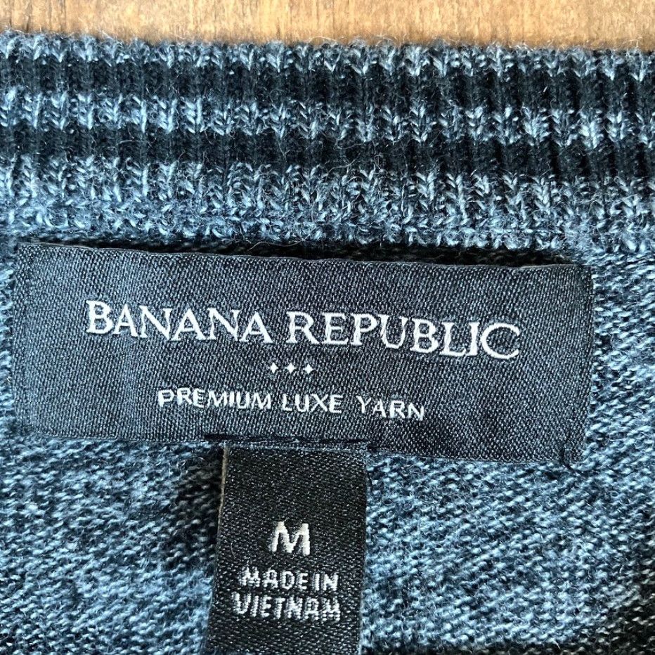 Banana Republic Banana Republic Mens Sweater Knit Gray Silk Cashmere Blend Long Sleeve M Crew Neck Pullover Casual Business Workwear Fall Winter Knits Mens Size US M / EU 48-50 / 2 - 6 Thumbnail