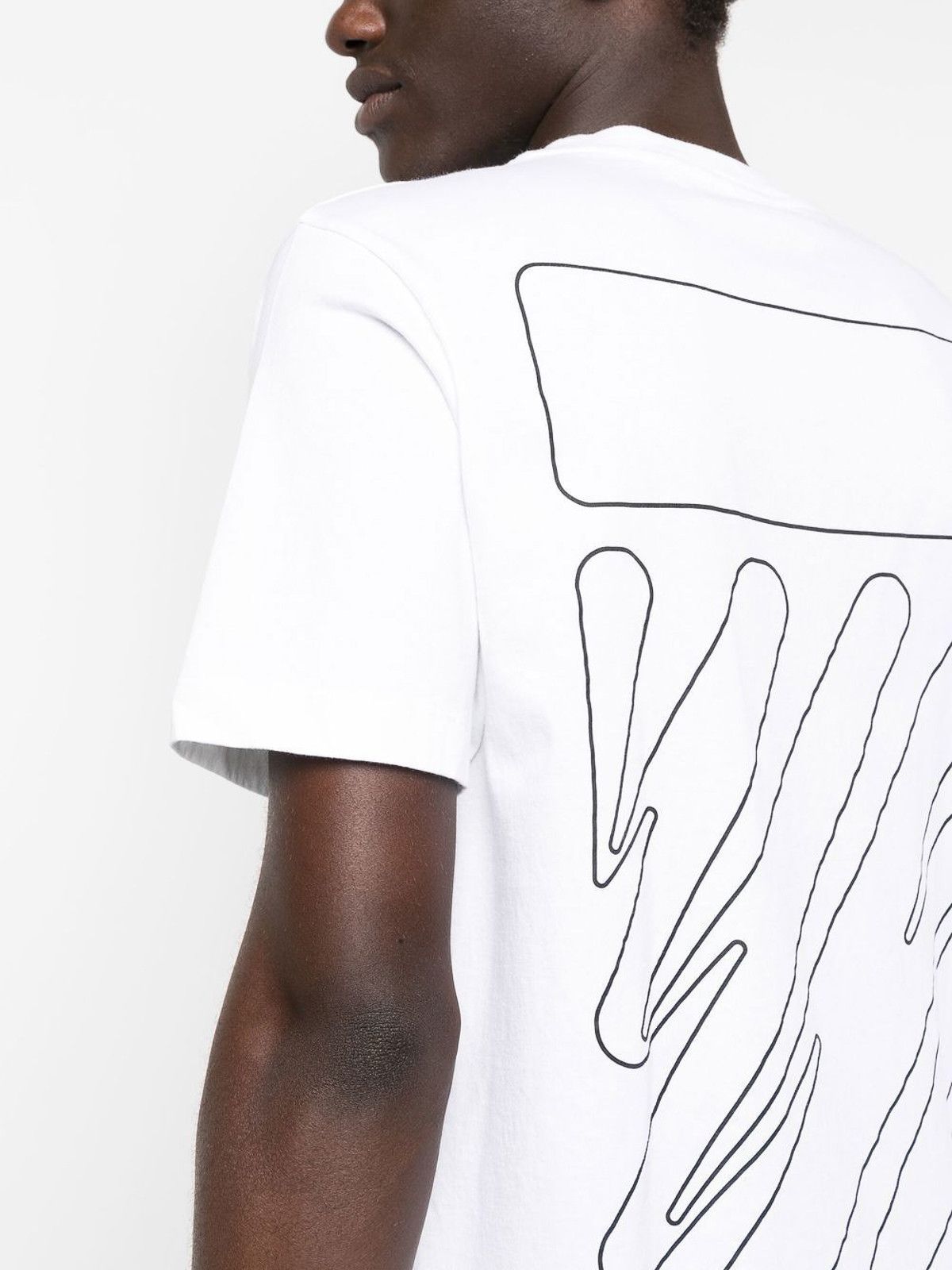 Off-White o1y0325 Logo Crewneck T-Shirt in White Size US S / EU 44-46 / 1 - 4 Thumbnail