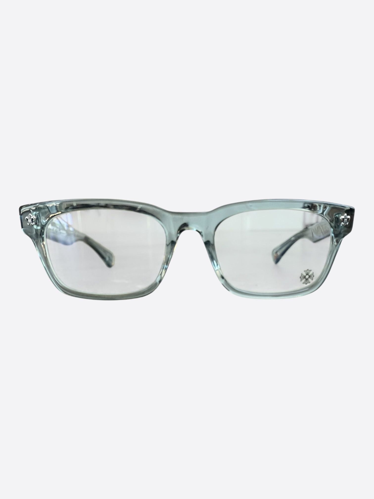 Chrome Hearts Chrome Hearts Clear & Silver Gittin Any Glasses Size ONE SIZE - 1 Thumbnail