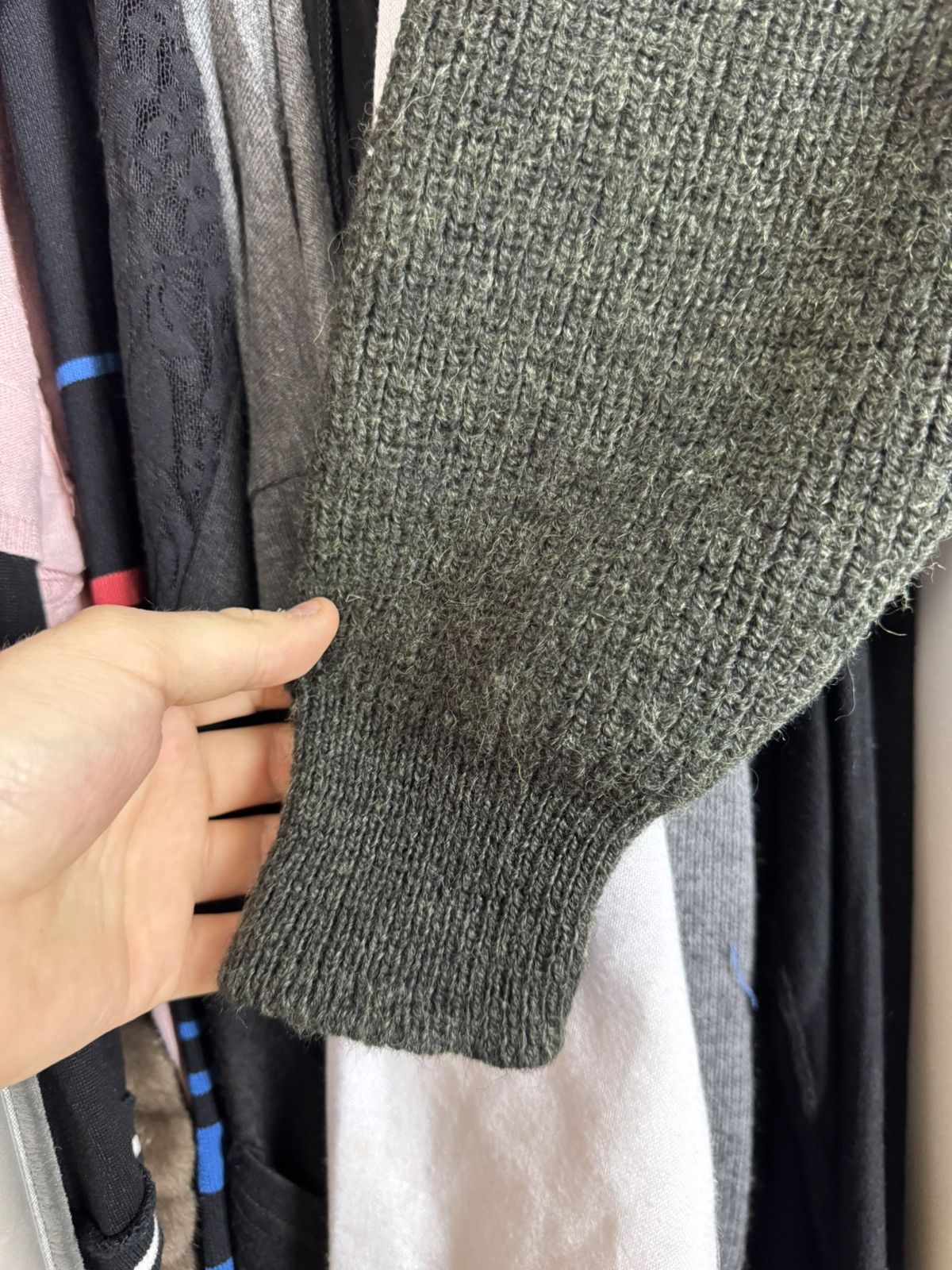 Barbour Barbour Tyne Sports Crew Sweater XL Olive 100% Pure New Wool Size US XL / EU 56 / 4 - 18 Thumbnail