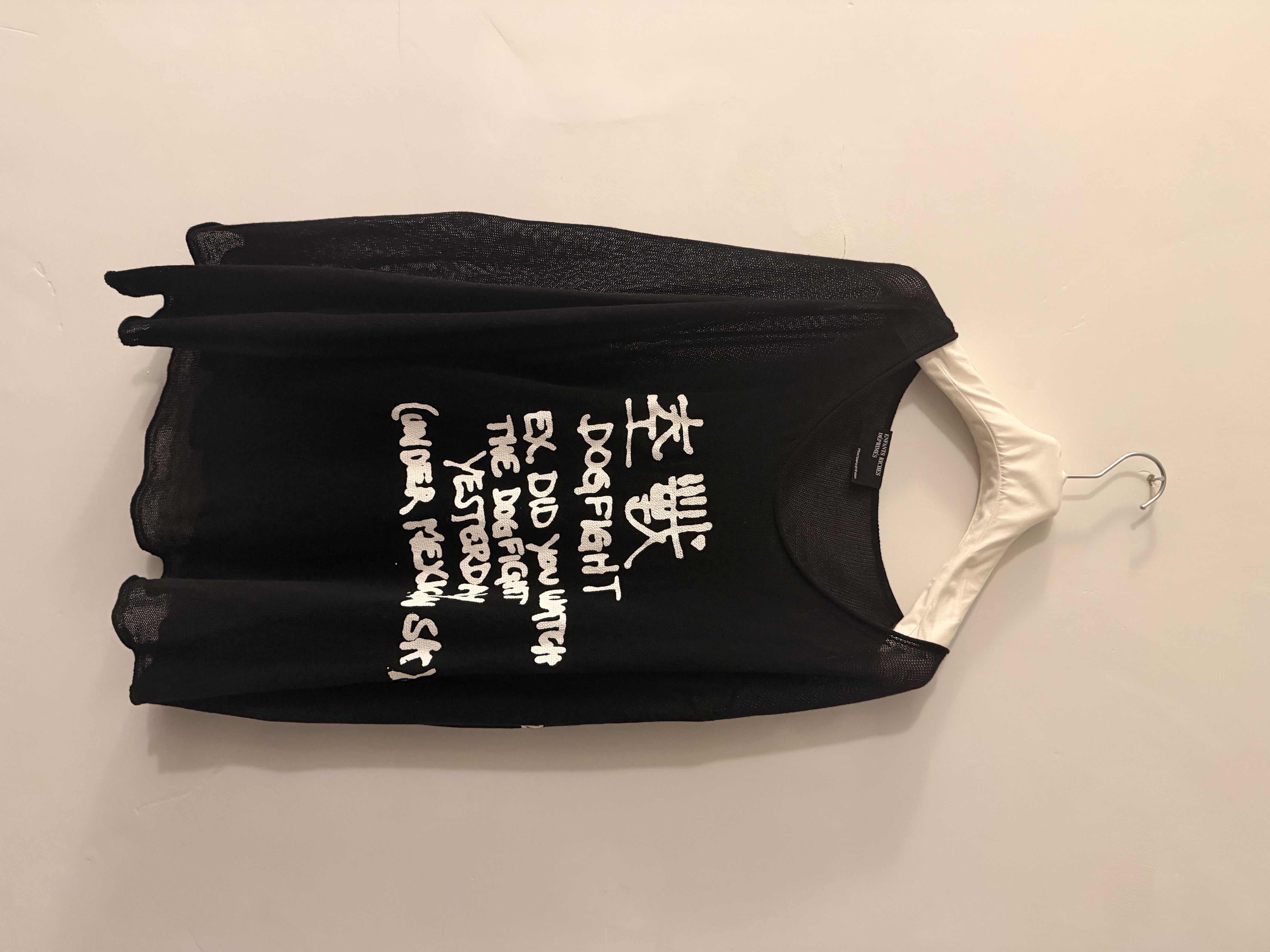 Enfants Riches Deprimes SS24 Dog Fight Long Sleeve Knit Tee