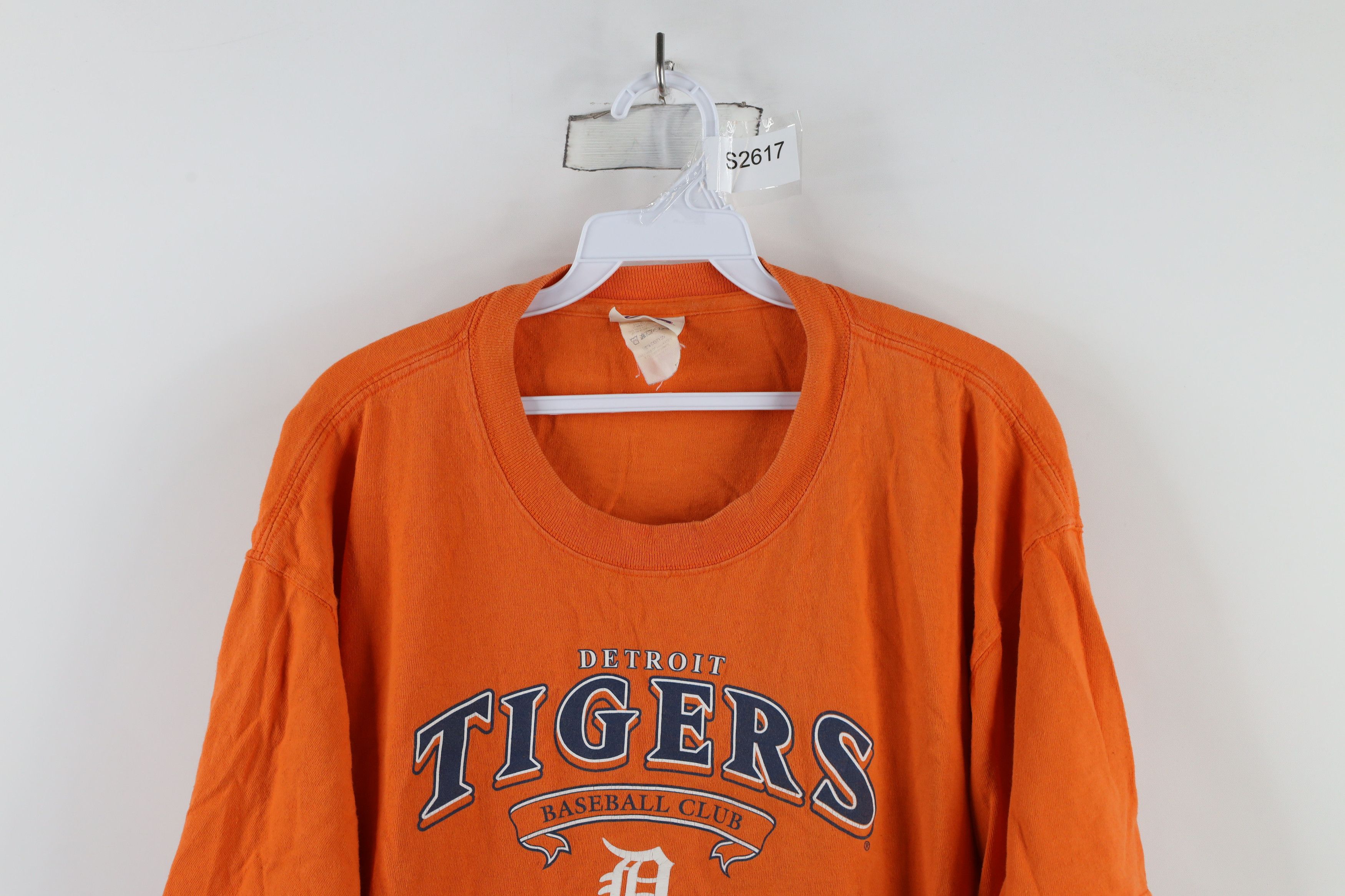 Vintage Vintage Y2K 2005 Out Detroit Tigers Baseball T-Shirt Orange Size US XL / EU 56 / 4 - 2 Thumbnail