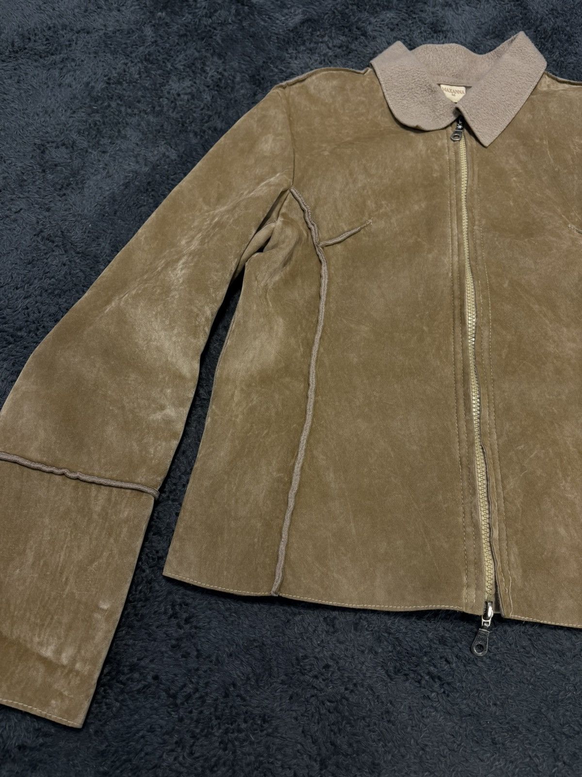 Hysteric Glamour × Undercover 2000s Vibe Wool Leather Y2K Juicy Couture Style Jacket Size M / US 6-8 / IT 42-44 - 3 Thumbnail