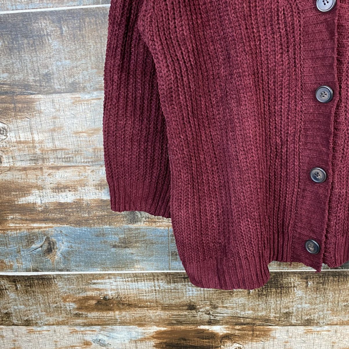 Global Work DL Global Work Red Cardigan Knitwear #C905 Size US M / EU 48-50 / 2 - 7 Thumbnail