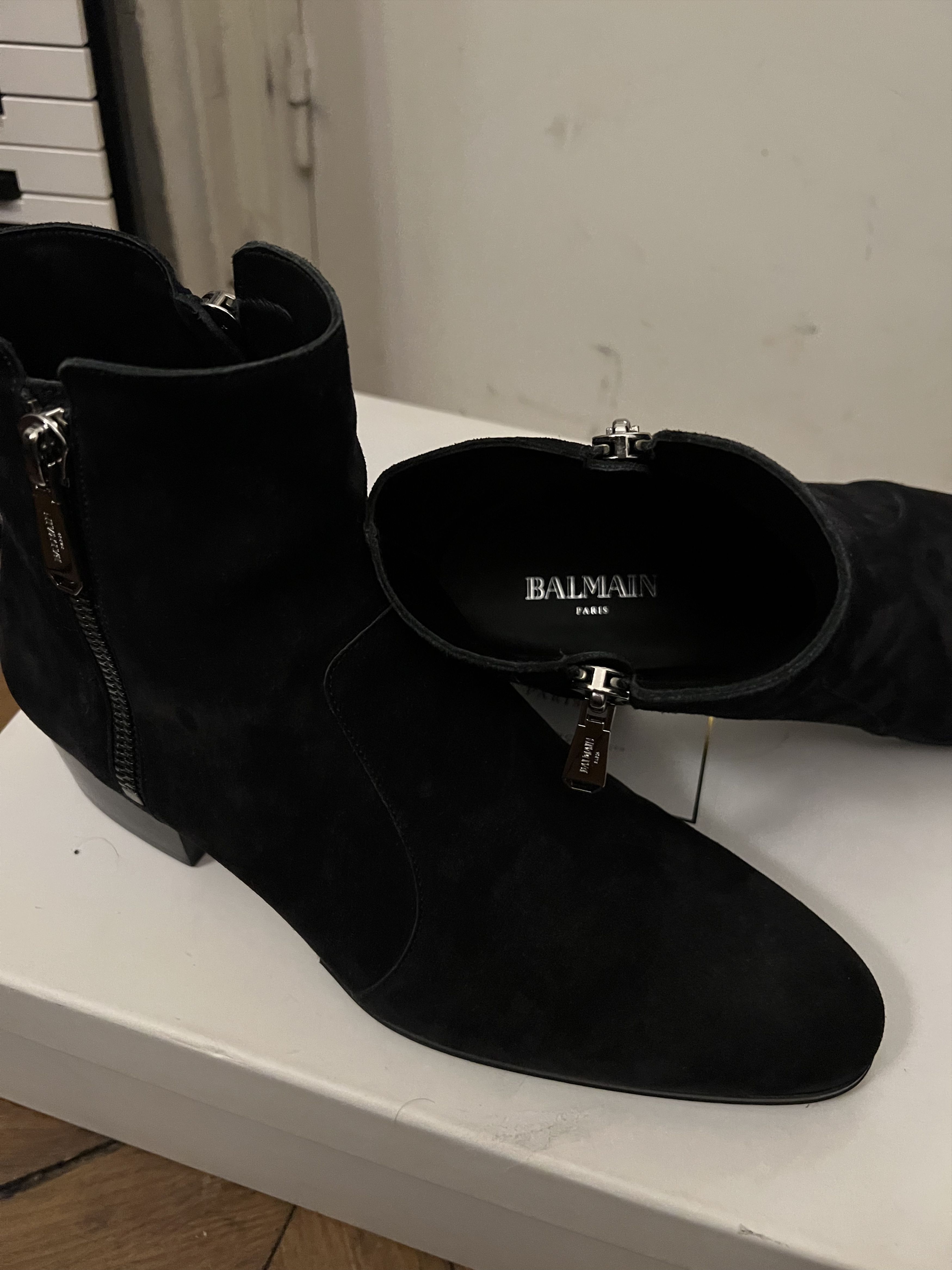 Balmain Balmain Double zipped Suede Boots Size US 10 / EU 43 - 4 Thumbnail