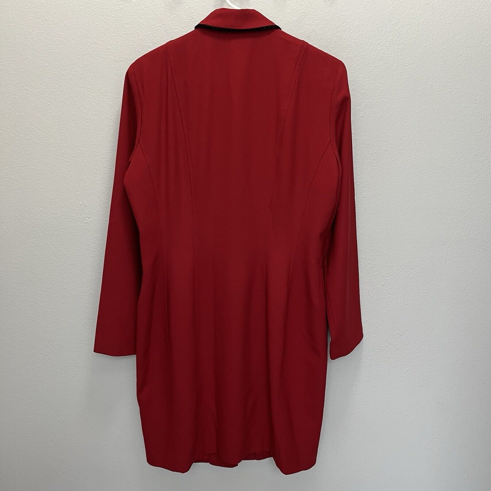 Ann Taylor × Vintage Ann Taylor | Vintage Buttoned Red Trench Coat USA Size 12 Size XL / US 12-14 / IT 48-50 - 5 Thumbnail