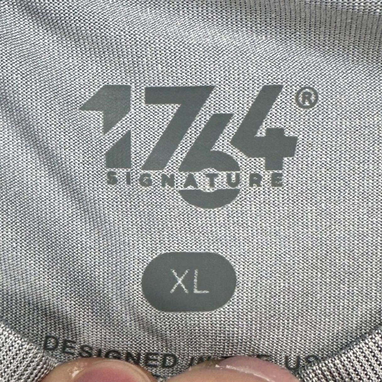 Vintage Signature T-Shirt Grey Crew Neck Long Sleeve Mens XL Signature 1764 Shirt Adult XL Grey Crewneck Long Sleeve Tee Stretch Mens NEW Size US XL / EU 56 / 4 - 4 Thumbnail