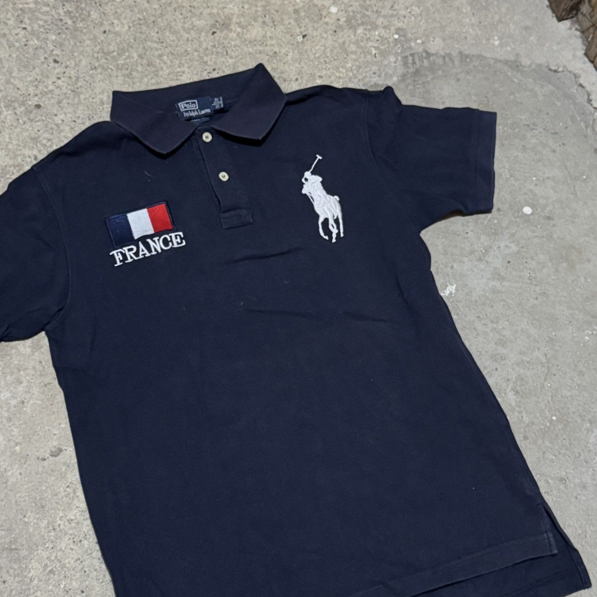 Polo Ralph Lauren × Ralph Lauren Vintage Polo Ralph Lauren y2k embroidered france usa flag Size US L / EU 52-54 / 3 - 3 Thumbnail
