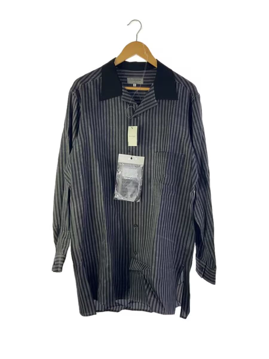 Yohji Yamamoto yohji yamamoto POUR HOMME STRIPE OPEN COLLAR BLOUSE Size US L / EU 52-54 / 3 - 1 Thumbnail