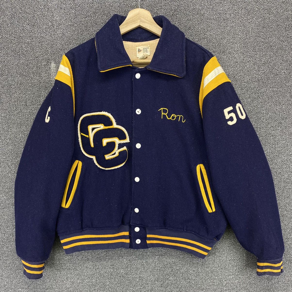 Vintage Vintage 70s Felco Cedar Cliff Wool Varsity Jacket Size US M / EU 48-50 / 2 - 9 Thumbnail