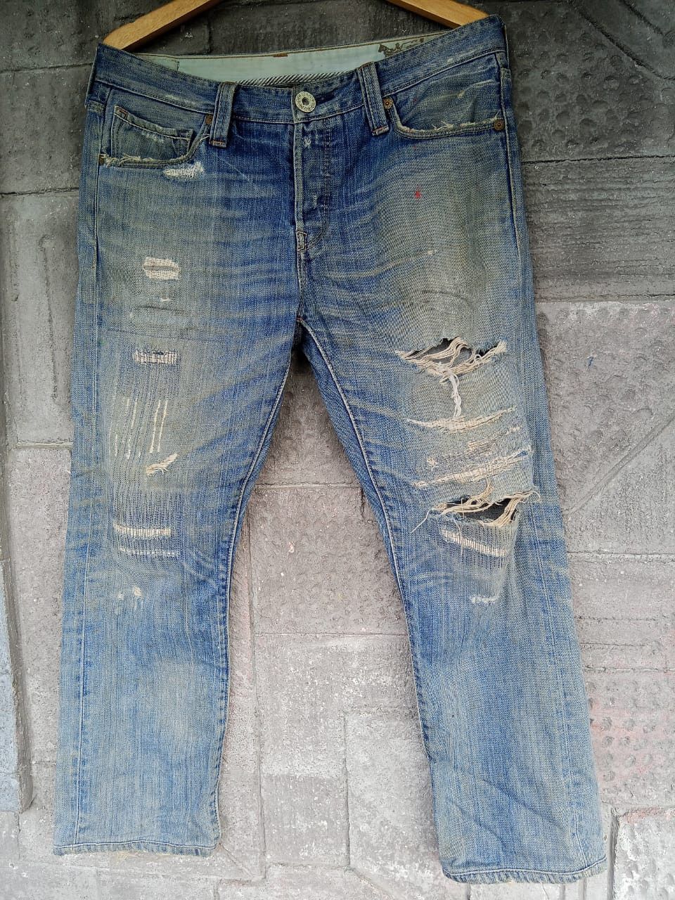 Japanese Brand × Levi's × Vintage Vintage rare Levi's 522 slim starlight Size US 34 / EU 50 - 1 Thumbnail