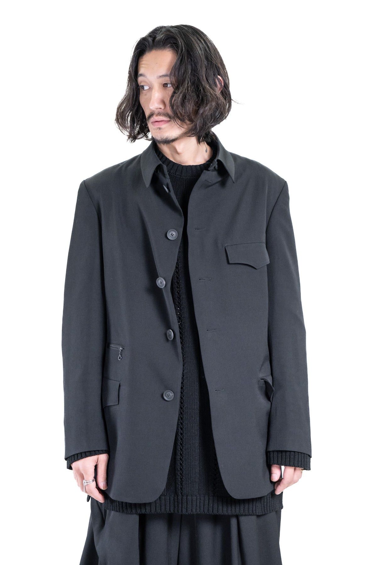 Yohji Yamamoto Yohji Yamamoto Pour Homme HOOK COLLAR 5 SINGLE JACKET BLAZER Size US M / EU 48-50 / 2 - 5 Thumbnail