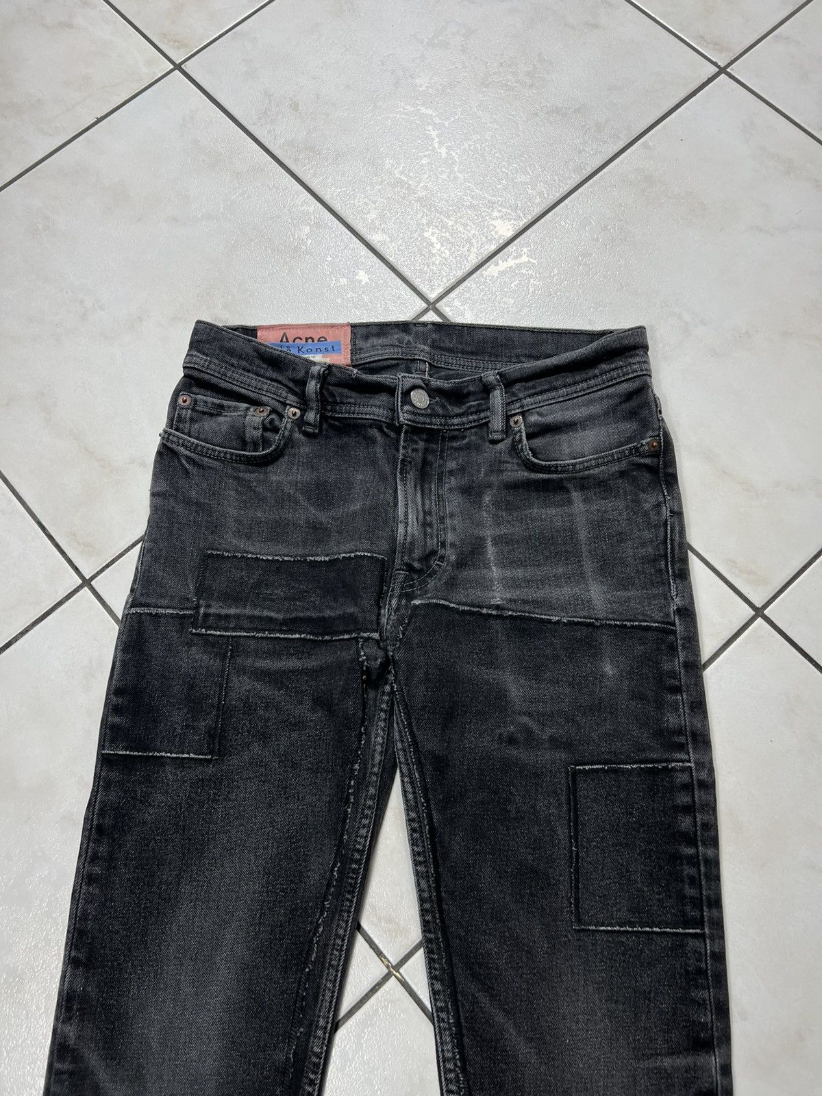 Acne Studios Acne Studios bla konst north black patch jeans patchwork Size US 29 - 3 Thumbnail