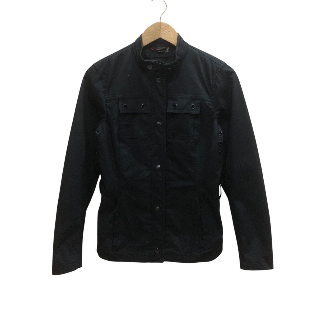 Prada × Vintage Prada Raincoat Rider Snap Button Jacket Size XXS / US 00 / IT 34 - 1 Thumbnail