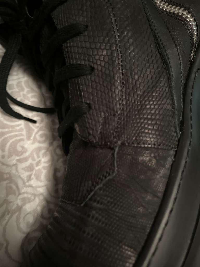Rick Owens CC30 Iguana Geobasket Sneakers in Black Size US 11 / EU 44 - 3 Thumbnail