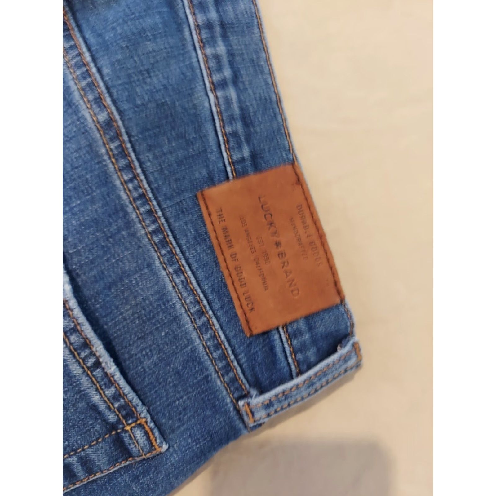 Lucky Brand Mens Lucky Brand Jeans 36x30 Classic Denim Straight Stretch Blue 221 Mens Size US 36 / EU 52 - 3 Thumbnail