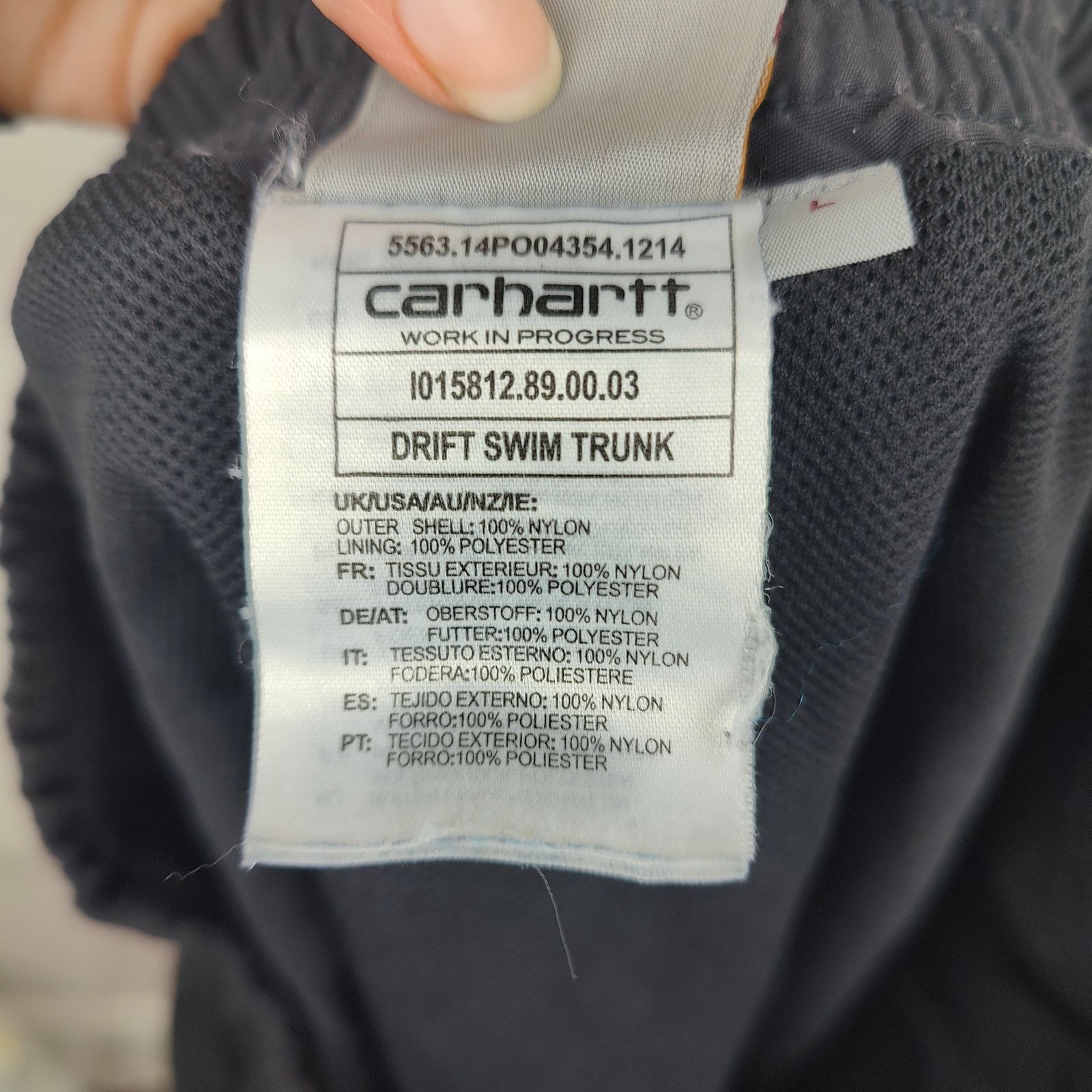 Carhartt Carhartt Drift Swim Trunks Mens Large Black Lined Beach Size US 34 / EU 50 - 7 Thumbnail