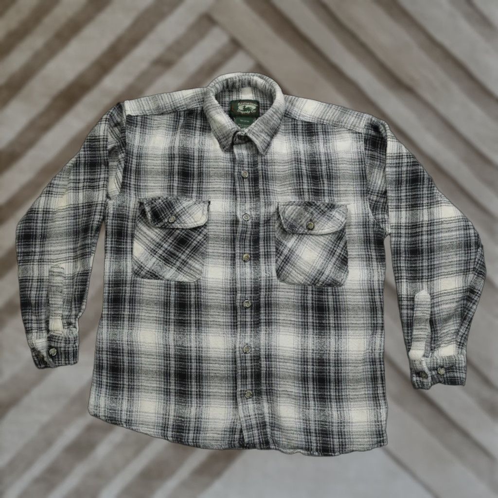 Vintage VINTAGE Stillwater Supply Co Shirt Mens M Grey Plaid Flannel 90s Y2K Workwear Casual Button-Up Pocketed Size US M / EU 48-50 / 2 - 1 Thumbnail
