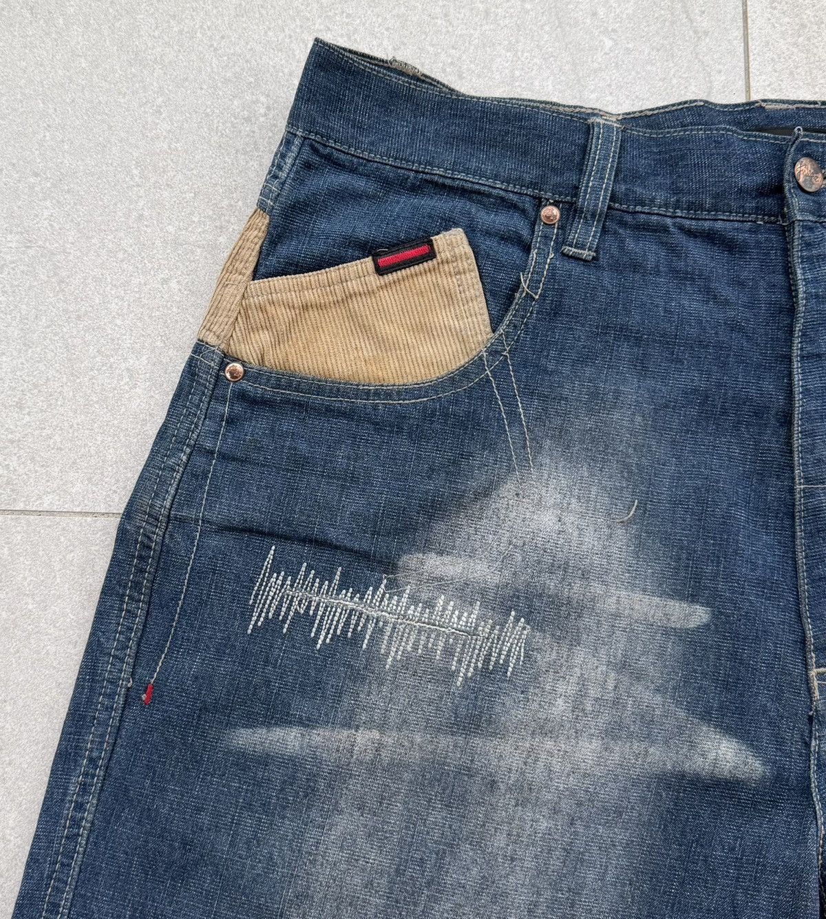 Fubu FUBU The Collection Baggy Jeans Patchwork Vintage Hip Hop Size US 36 / EU 52 - 6 Thumbnail