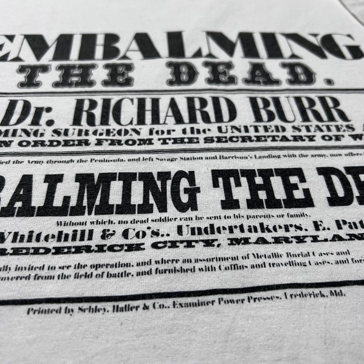 Arts & Science Vintage 90s EMBALMING THE DEAD HISTORY Quote oversized 2XL Size US XXL / EU 58 / 5 - 4 Thumbnail